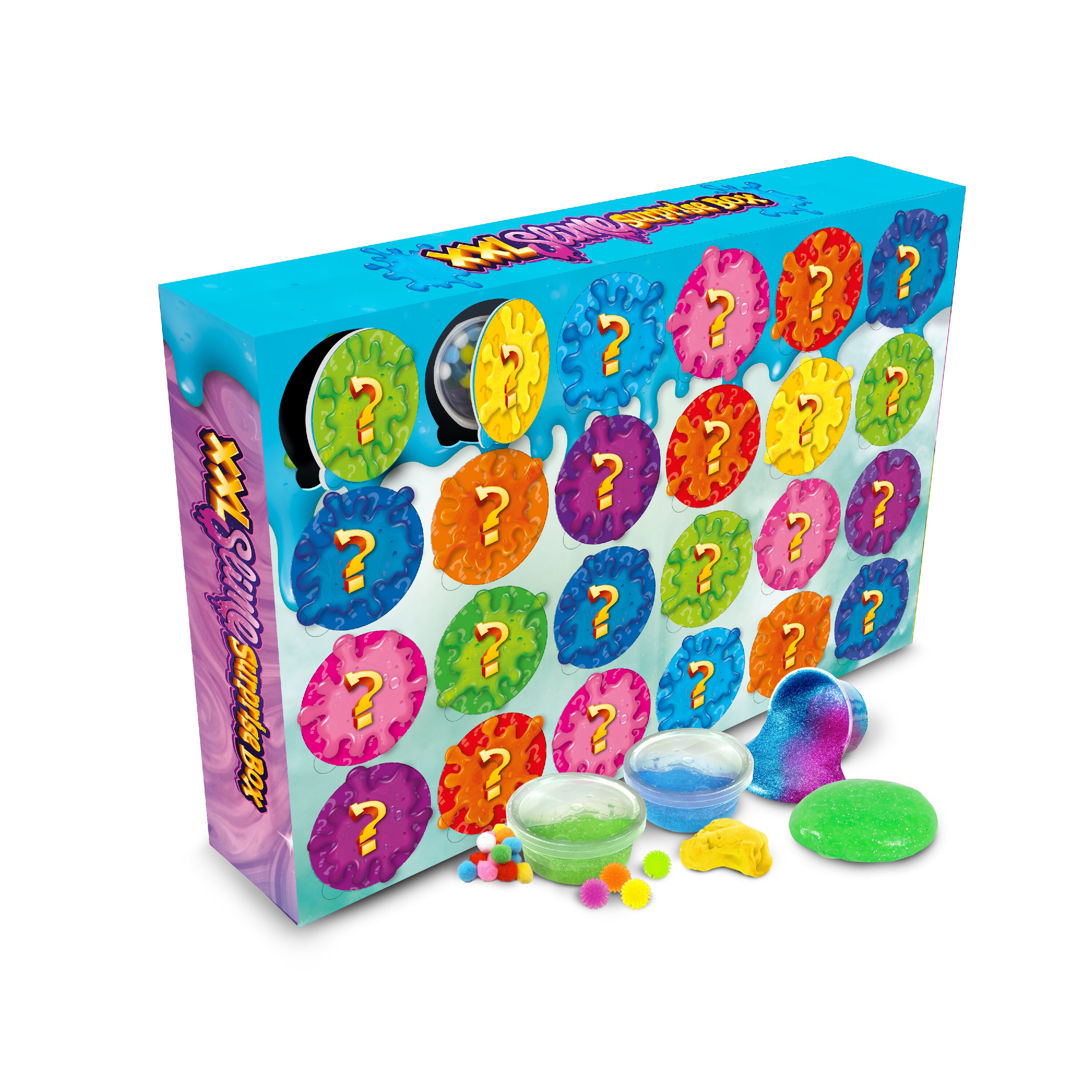 Toi-Toys Adventskalender SLIME Set Surprise Box 24-tlg. Schleim Bastelset ab 5 Jahren - Bild 1