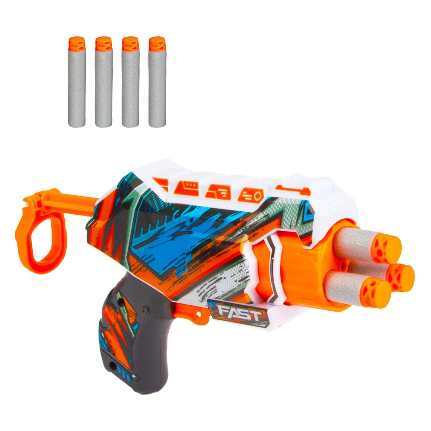 Toi-Toys 32086A Foam Strike Fast S Spielzeugpistole Blaster mit Schaumstoffpfeilen ab 6 Jahren - Bild 1