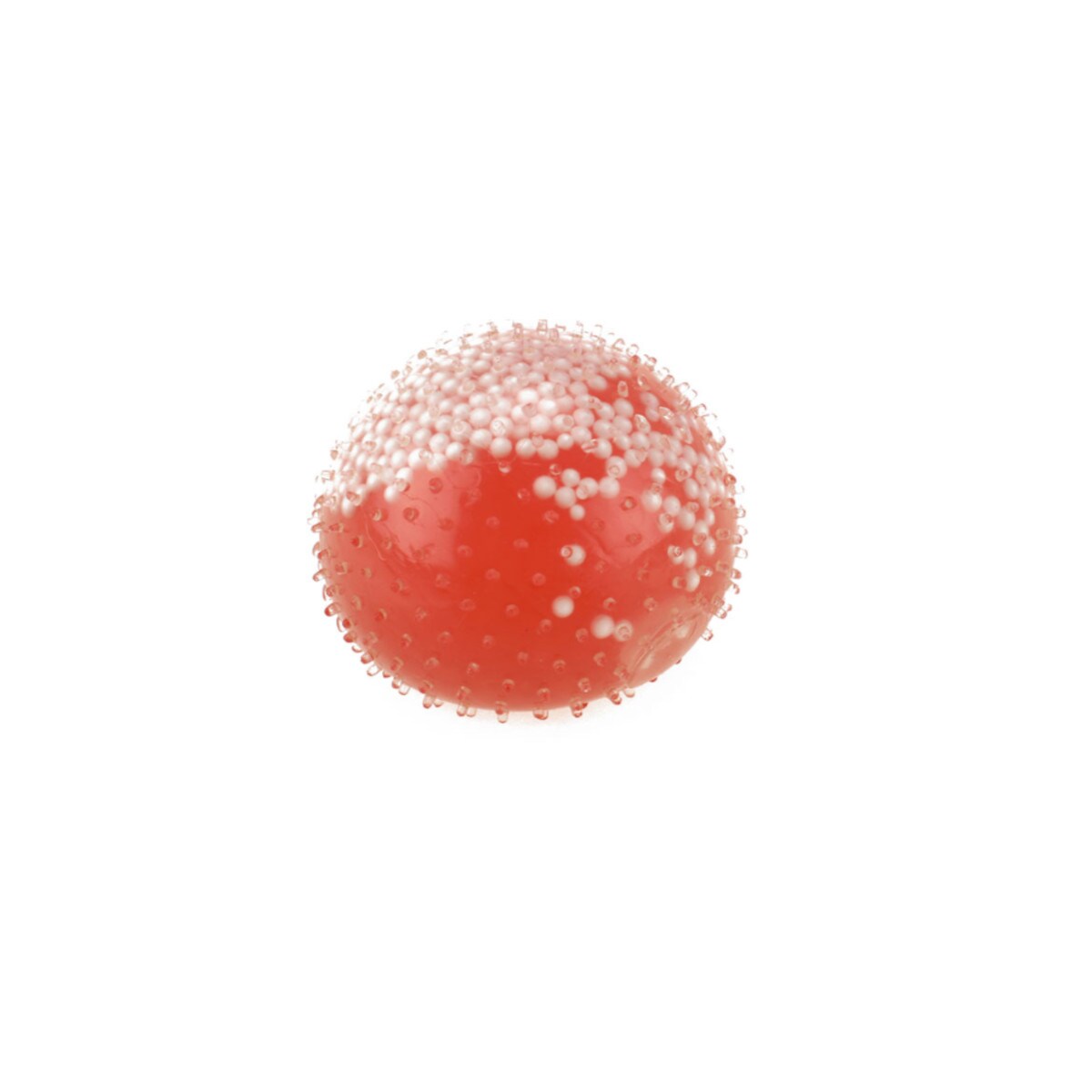Toi-Toys Quetsch-Ball 7 cm &ndash; Anti-Stressball mit Noppen, interaktives Spielzeugball f&uuml;r Kinder ab 3 Jahren rot - Bild 1