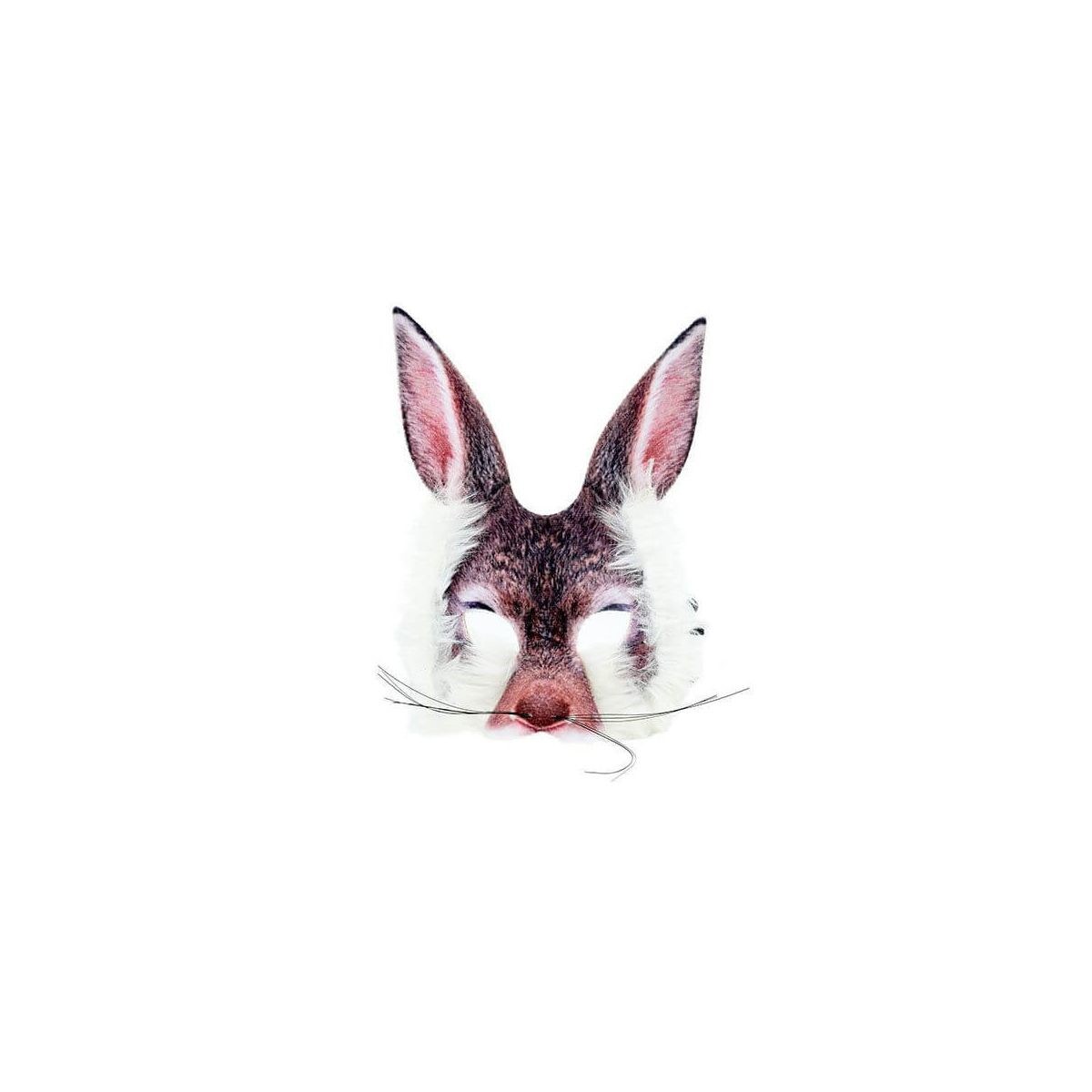 Toi-Toys ANIMAL WORLD Tiermasken mit Kunstpelz &ndash; Kinder Verkleidung Karneval Hase - Bild 1