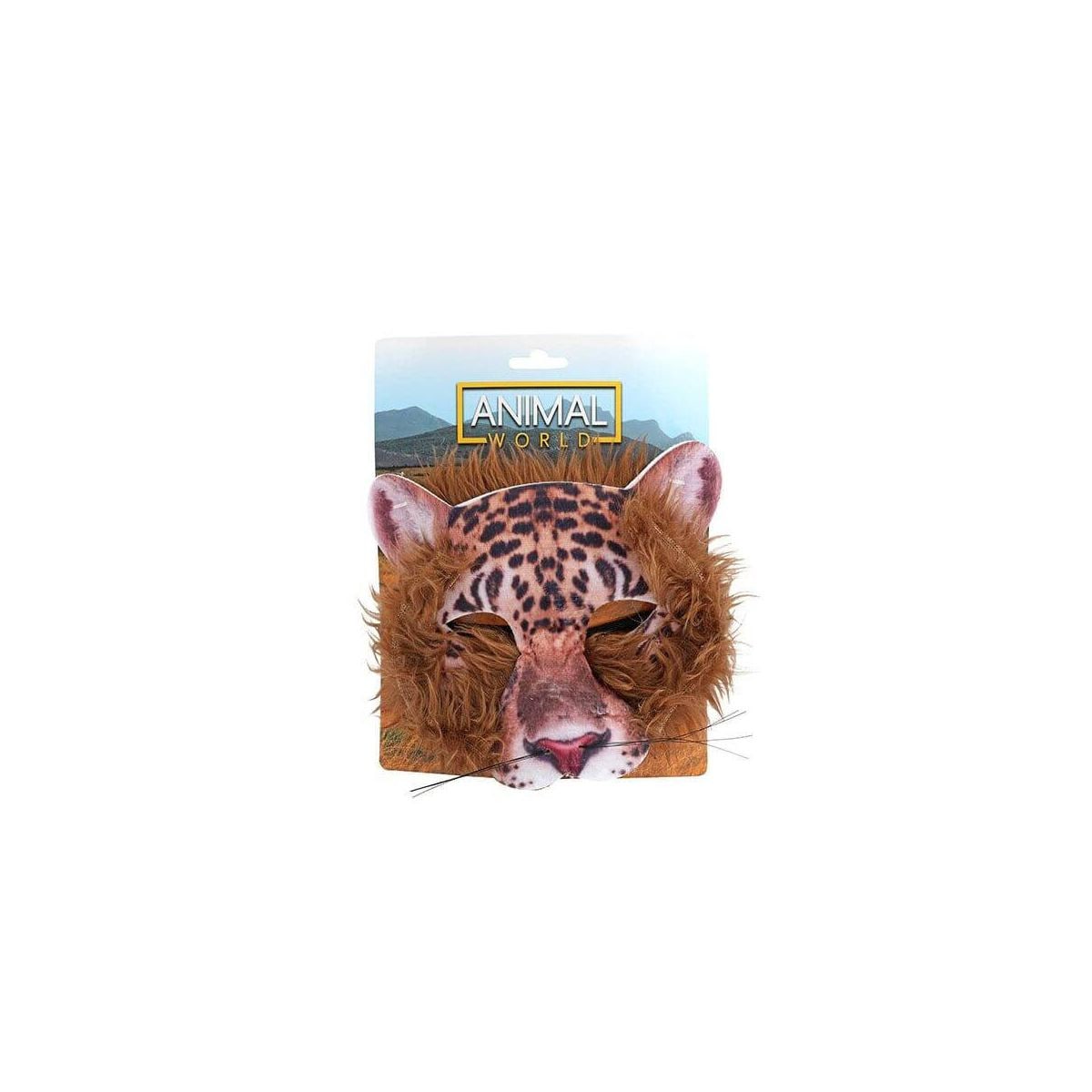 Toi-Toys ANIMAL WORLD Tiermasken mit Kunstpelz &ndash; Kinder Verkleidung Karneval Leopard - Bild 1