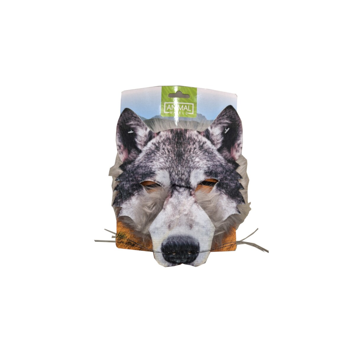 Toi-Toys ANIMAL WORLD Tiermasken mit Kunstpelz &ndash; Kinder Verkleidung Karneval Wolf - Bild 1
