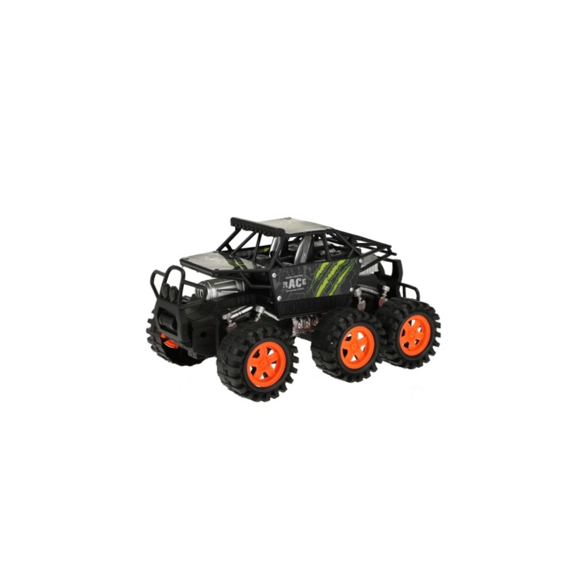 Toi-Toys VEHICOOL Monster Truck 6 R&auml;der, Friktionsantrieb, Kinder Spielzeug ab 3 Jahren schwarz - Bild 1