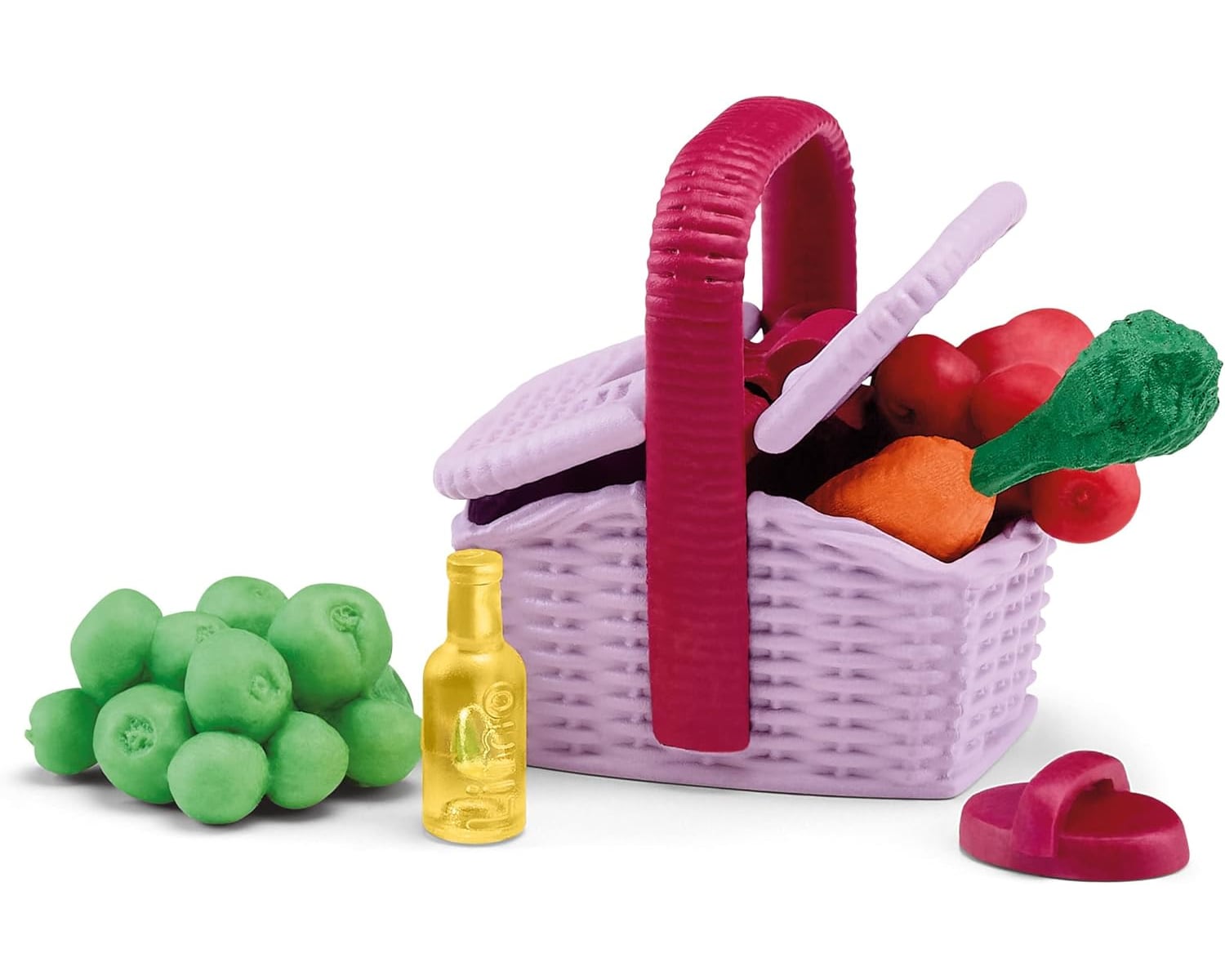 Schleich 42571 Horse Club Stallpicknick Zubeh&ouml;r-Set Korb &Auml;pfel Karotte ab 5 - Bild 1