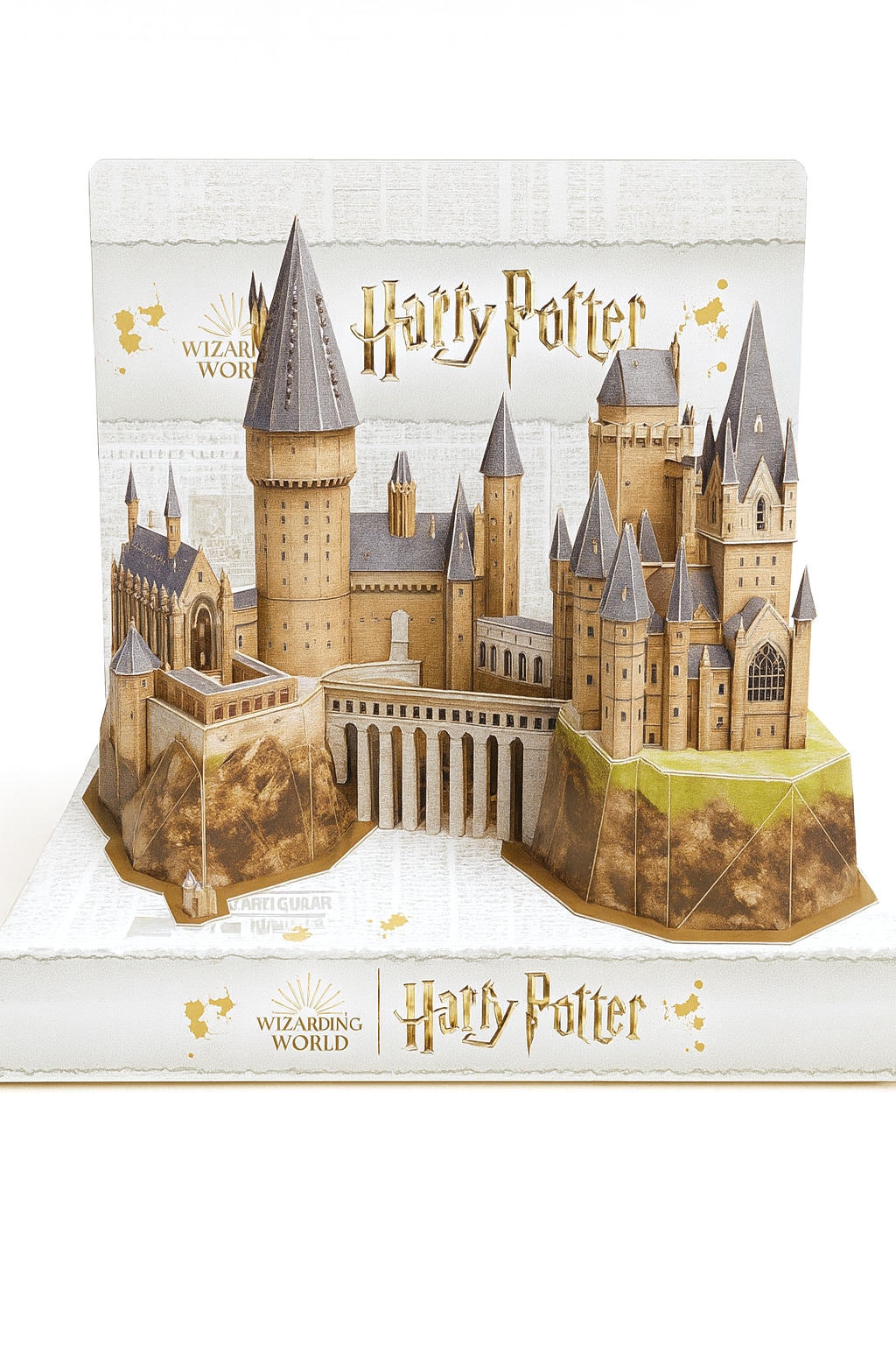 Spin Master 4D Puzzle Harry Potter Hogwarts Schloss fertig aufgebaut Display - Bild 1