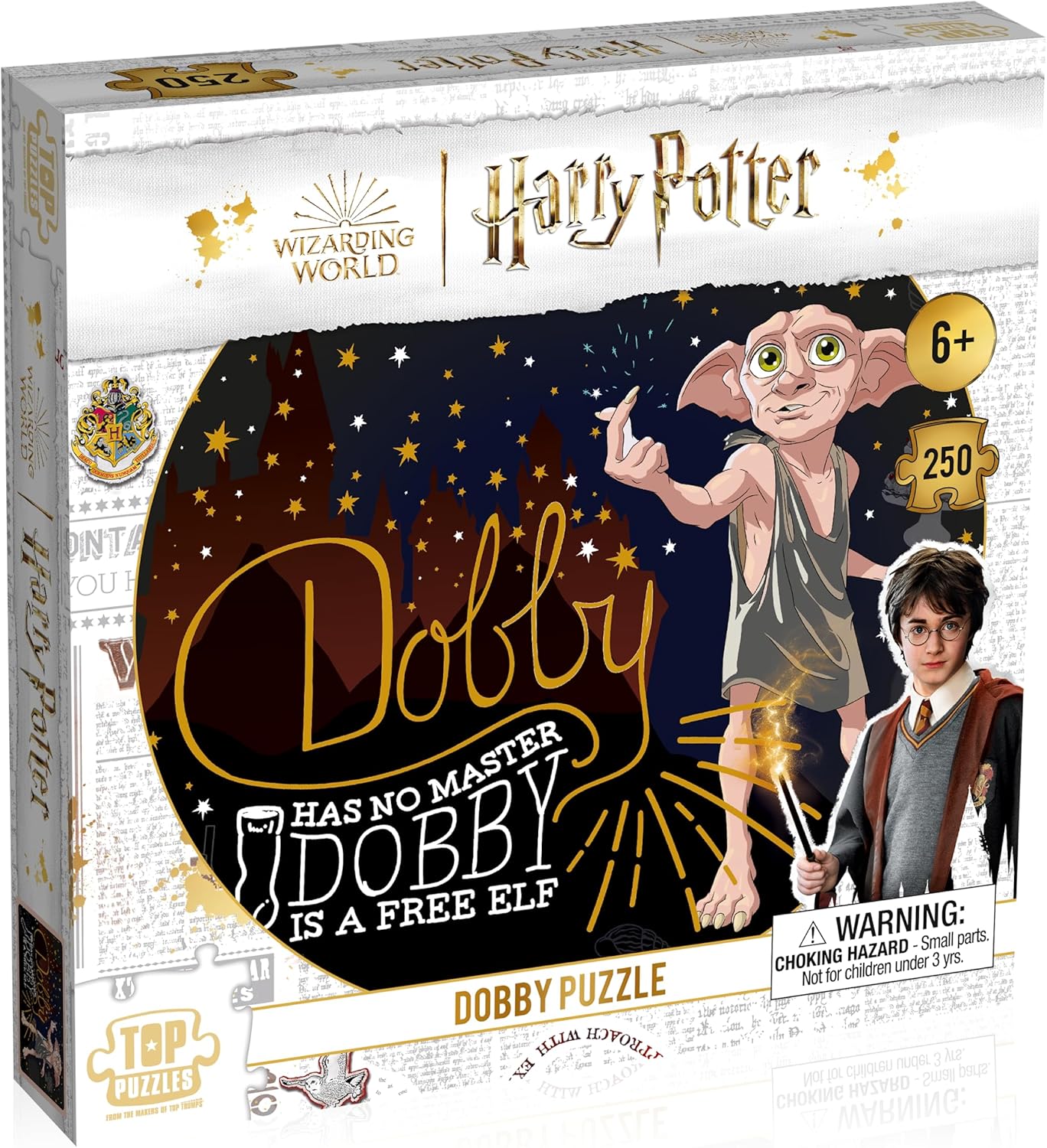 Winning Moves Puzzle Dobby 250 Teile Harry Potter Fanartikel Kinder Erwachsene Geschenk - Bild 1