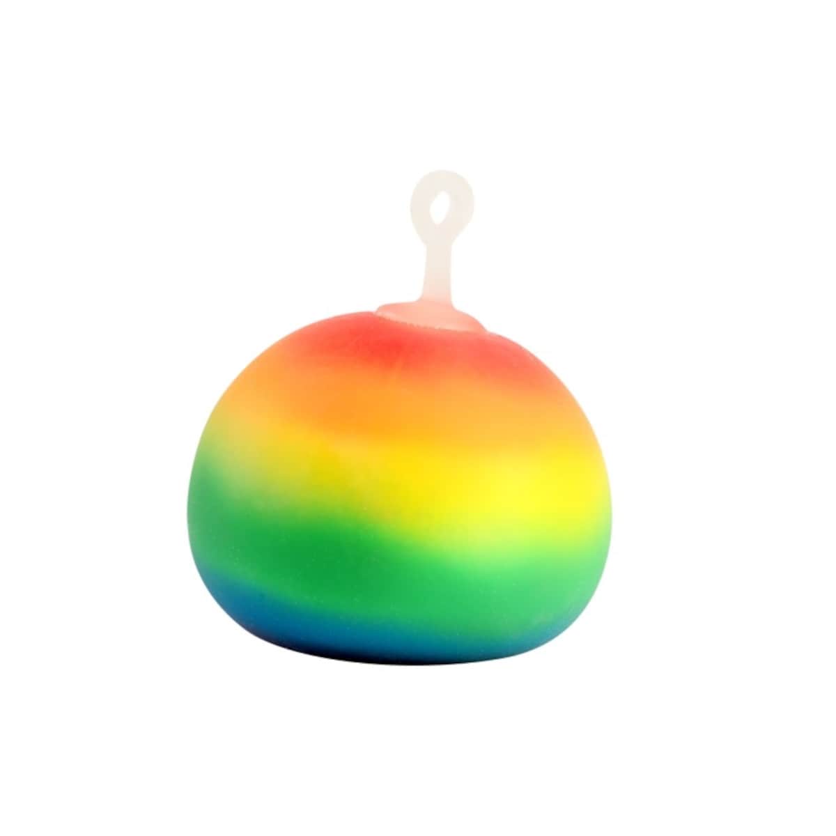Toi-Toys Anti-Stress Ball Pufferball Squeeze Regenbogenfarben bunt Kinder Erwachsene Stressabbau orange - Bild 1