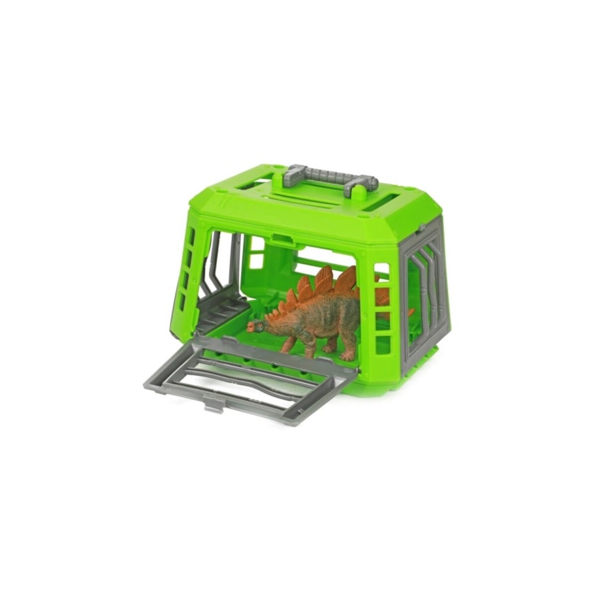 Toi-Toys 37540Z WORLD OF DINOSAURS &ndash; Dinosaurier im K&auml;fig - Tragekoffer mit Figur &ndash; Dino Spielzeug Stegosaurus - Bild 1