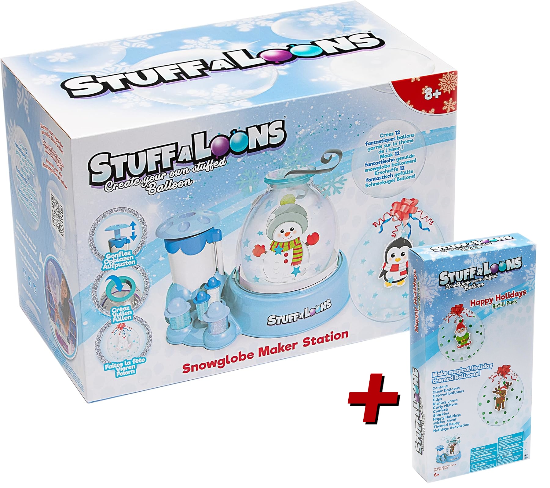 BOTI Stuffaloons Schneekugel Station + Holiday Refill Pack &ndash; Bundle ab 8 Jahren - Bild 1