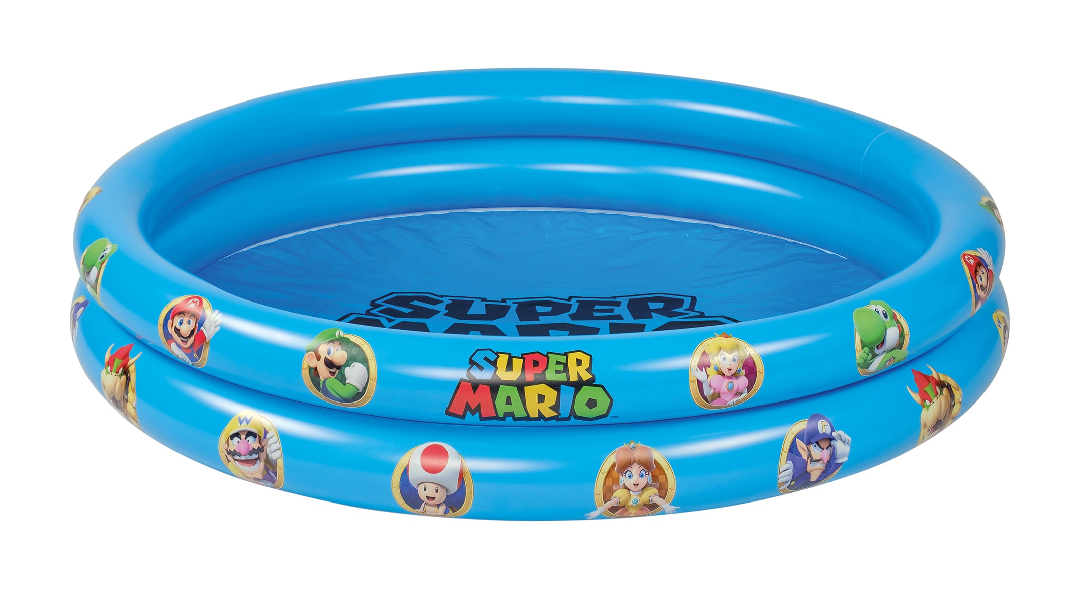 Super Mario Planschbecken 2-Ring-Pool 122x23cm Kinder Pool Garten baden Badespa&szlig; - Bild 1