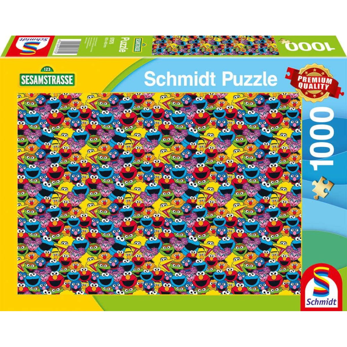 Schmidt Sesamstra&szlig;e Puzzle 1000 Teile Wer wie was Nostalgie Puzzle Erwachsene - Bild 1
