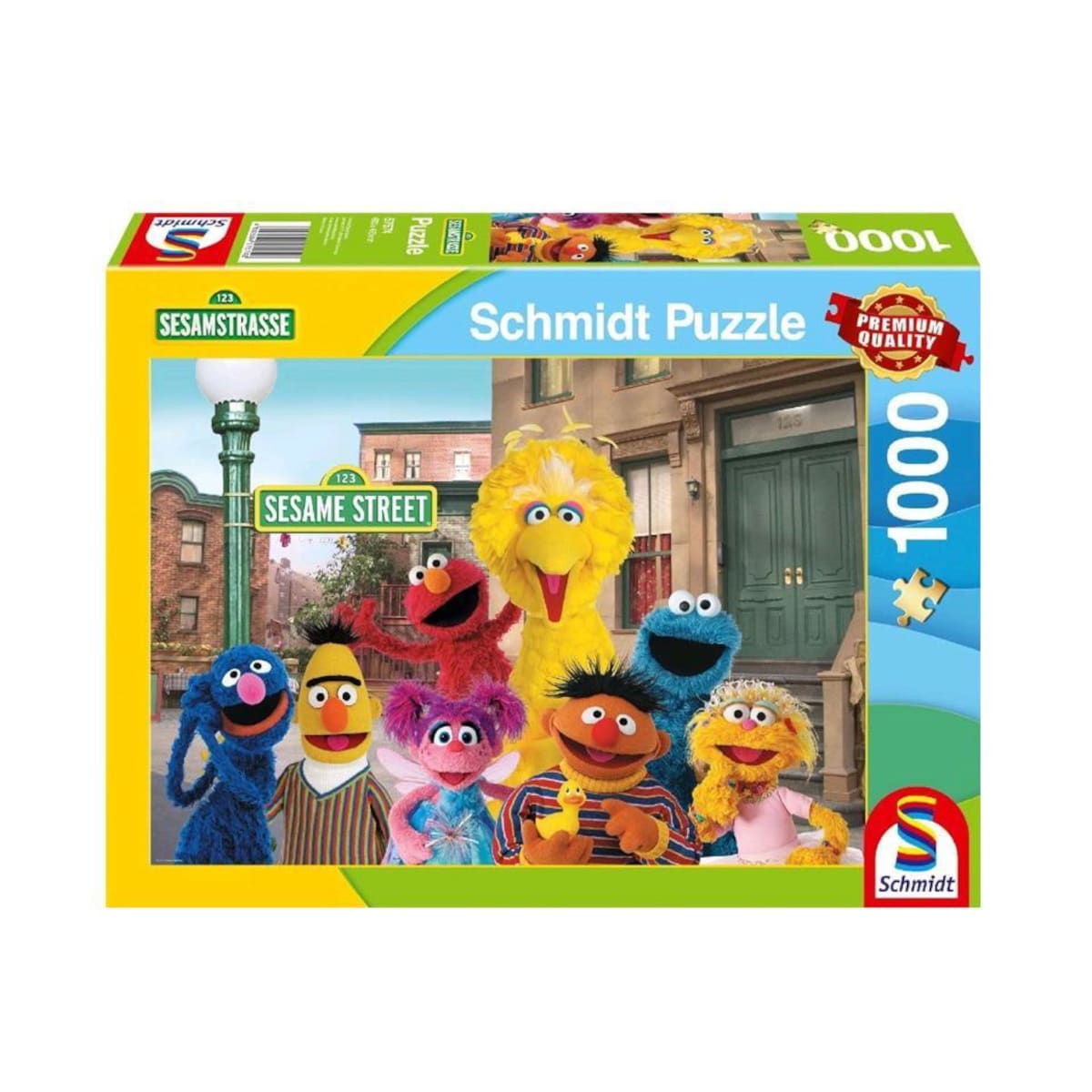 Schmidt Sesamstra&szlig;e Puzzle 1000 Teile Nostalgie Familien Puzzle Erwachsene - Bild 1