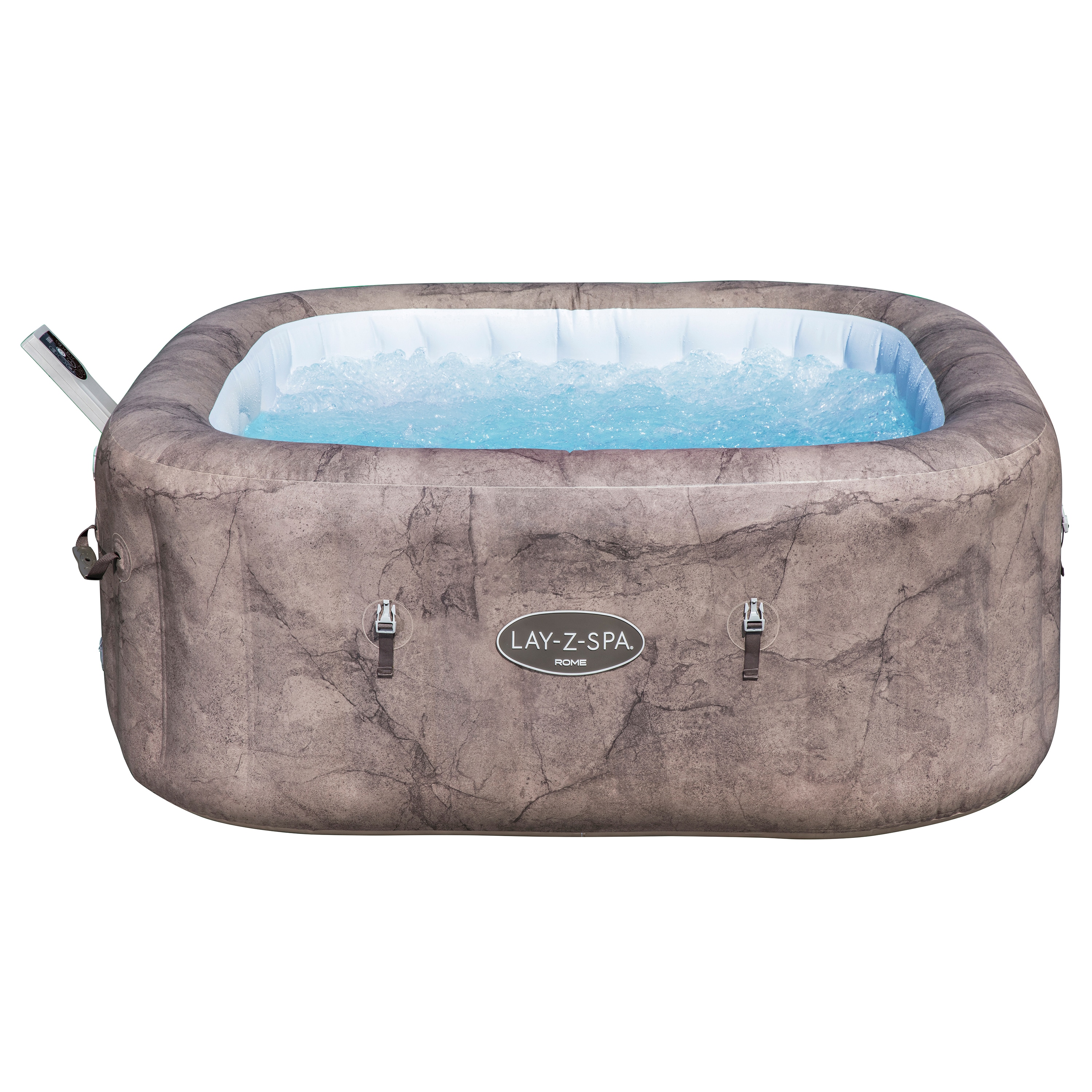 Bestway Energiespar-Whirlpool LAY-Z-SPA Rome AirJet 6 Personen App Steuerung 180x180x71cm Marmor-Optik - Bild 1