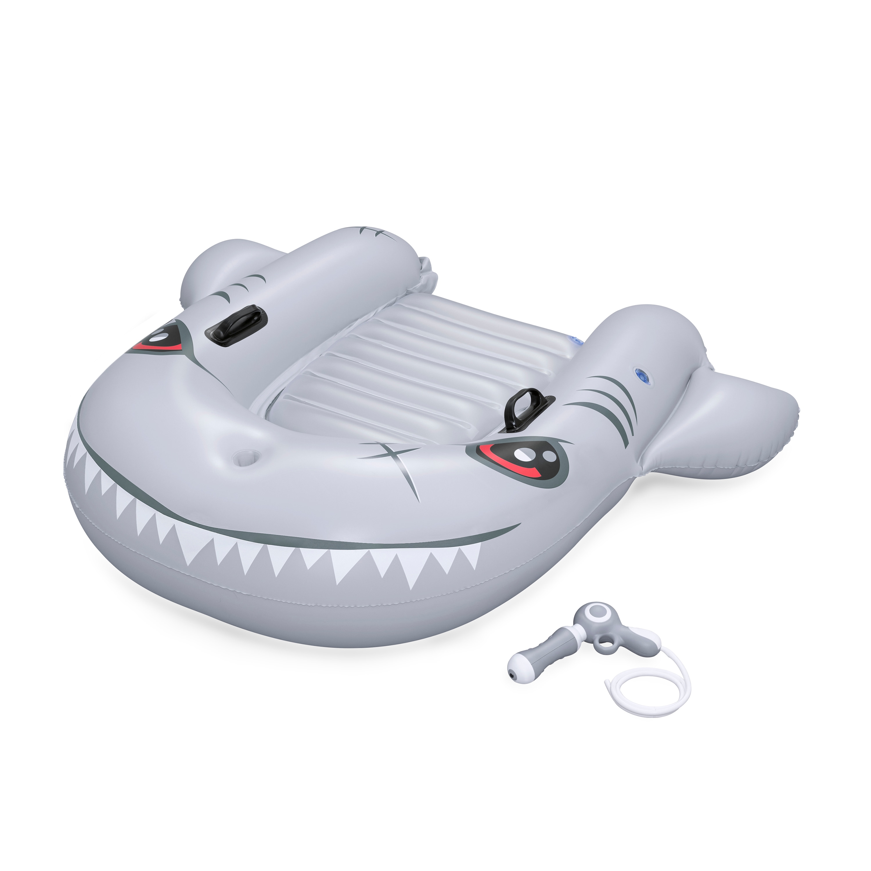 Bestway Kickboard Hai Kinder Bestway mit Wasserpistole 117cm Aufblastier Pool - Bild 1