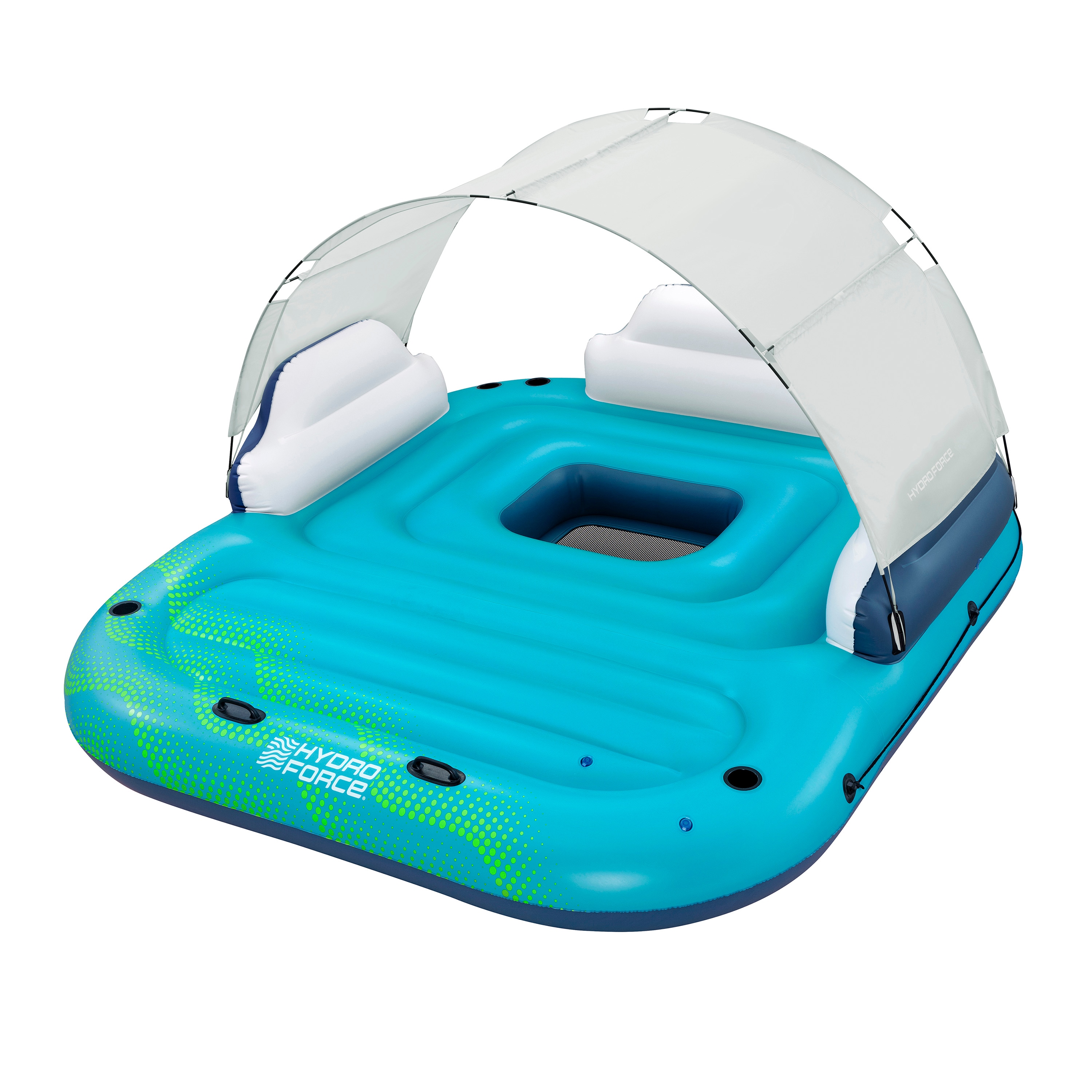 Bestway Badeinsel Hydro Force Sonnenlounge 5 Personen aufblasbar Poolinsel - Bild 1