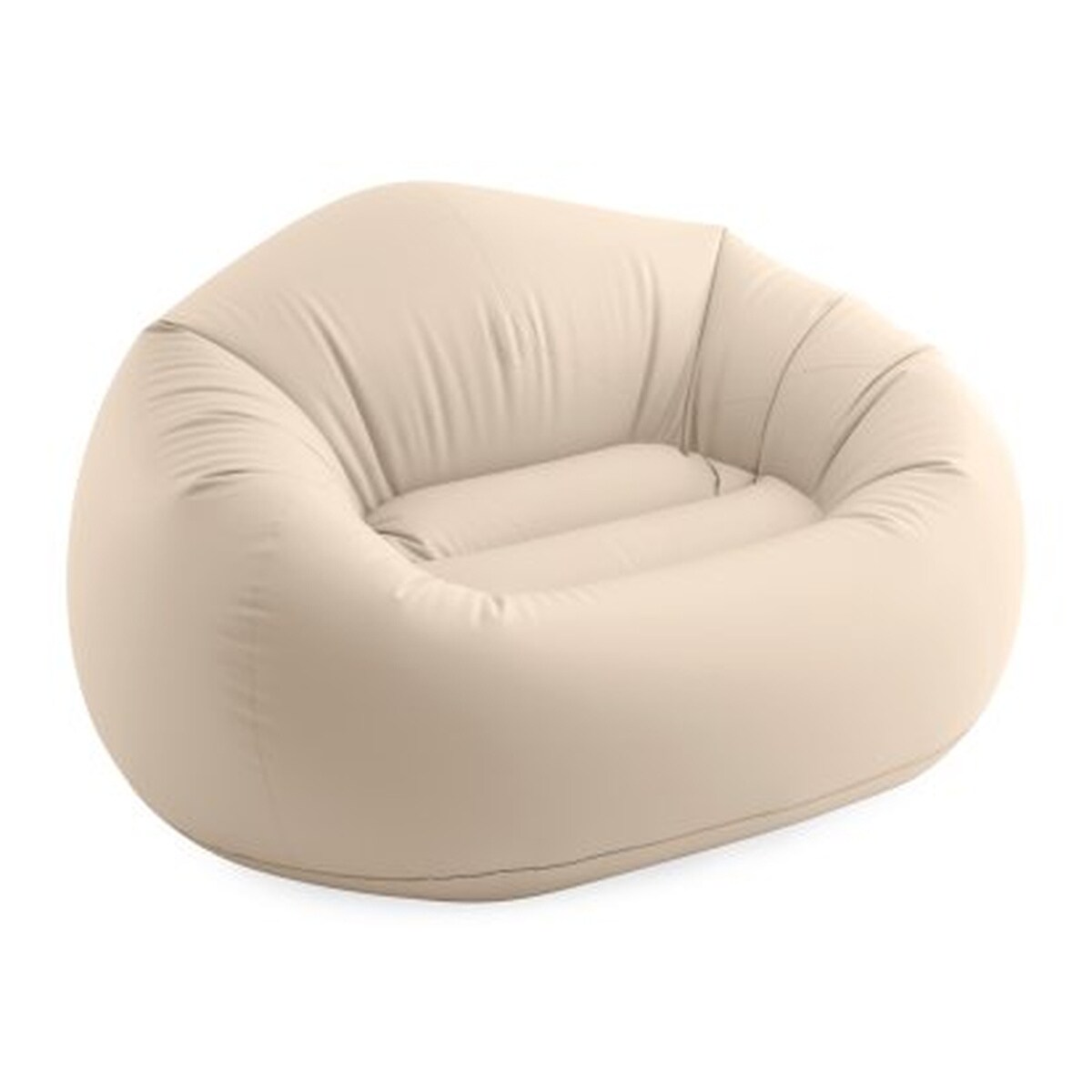 INTEX Sitzsack Beanless Bag Chair aufblasbarer Sessel creme Sitzkissen sitzen - Bild 1