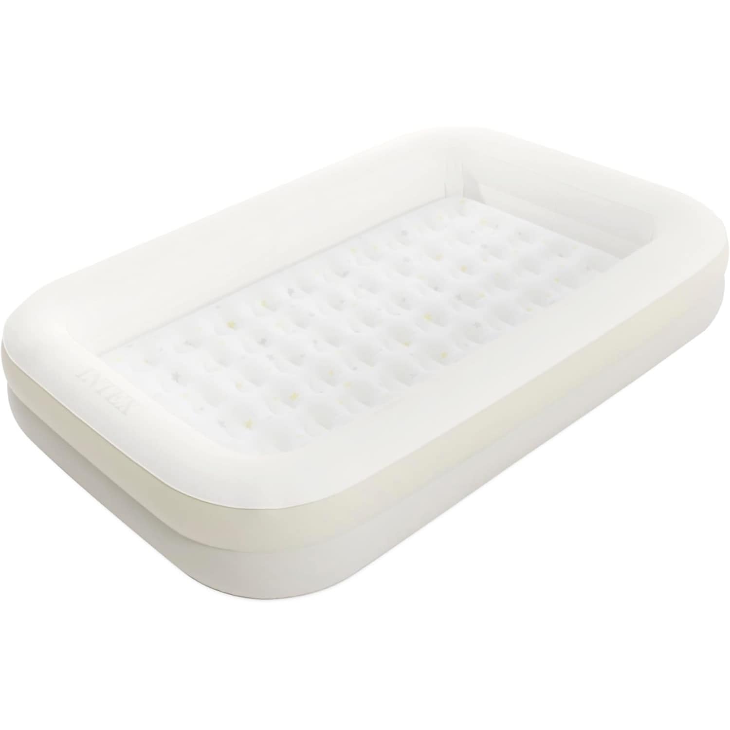 INTEX Kinder Luftbett KidzTravel mit Pumpe und Tasche Reisebett 107x168 Matratze beige - Bild 1