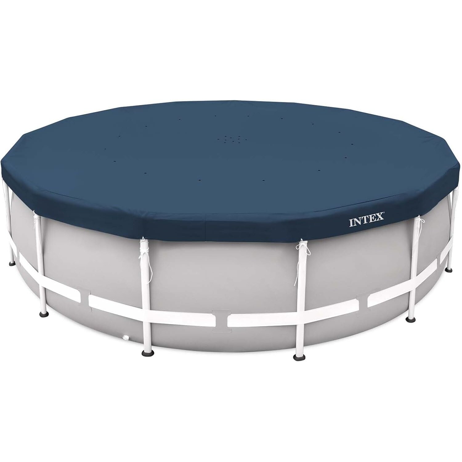 INTEX 28083 Pool Abdeckplane Deluxe rund 457 cm mit 20cm Überhang Plane Cover