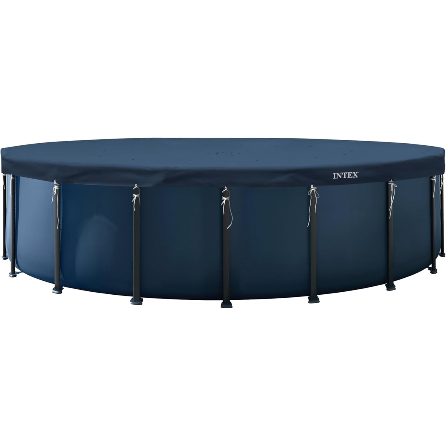 INTEX 28088 Pool Abdeckplane rund 610 cm Deluxe Schutzplane mit 20cm &Uuml;berhang - Bild 1