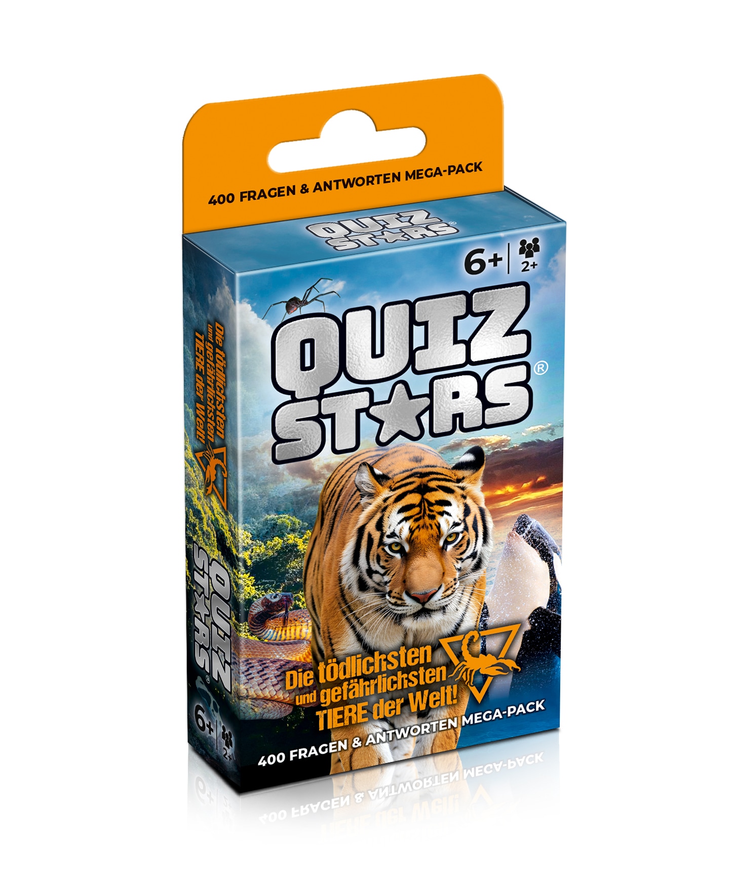 Quizstars Kartenspiel Die t&ouml;dlichsten und gef&auml;hrlichsten Tiere der Welt Quizspiel ab 6 Jahren - Bild 1