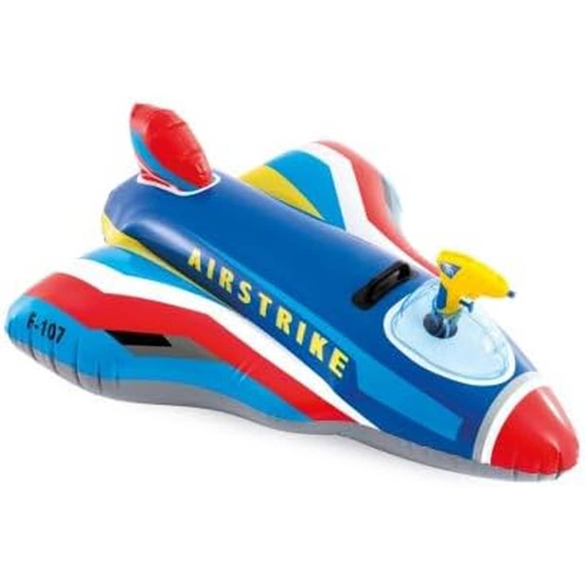 INTEX 57531NP Ride-On Jet Fighter Wasserspielzeug mit Wasserspritzer 117x104cm blau - Bild 1