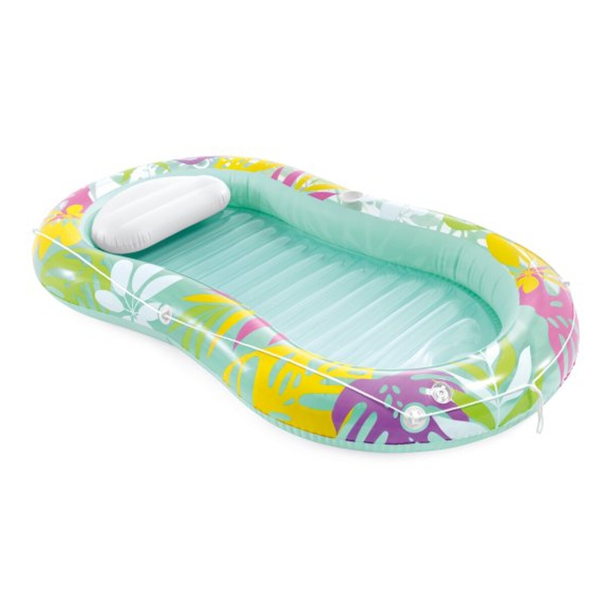 INTEX Luftmatratze Wasserliege 57803EU Tropical Oasis Lounger Pool 206x122x23cm gr&uuml;n - Bild 1