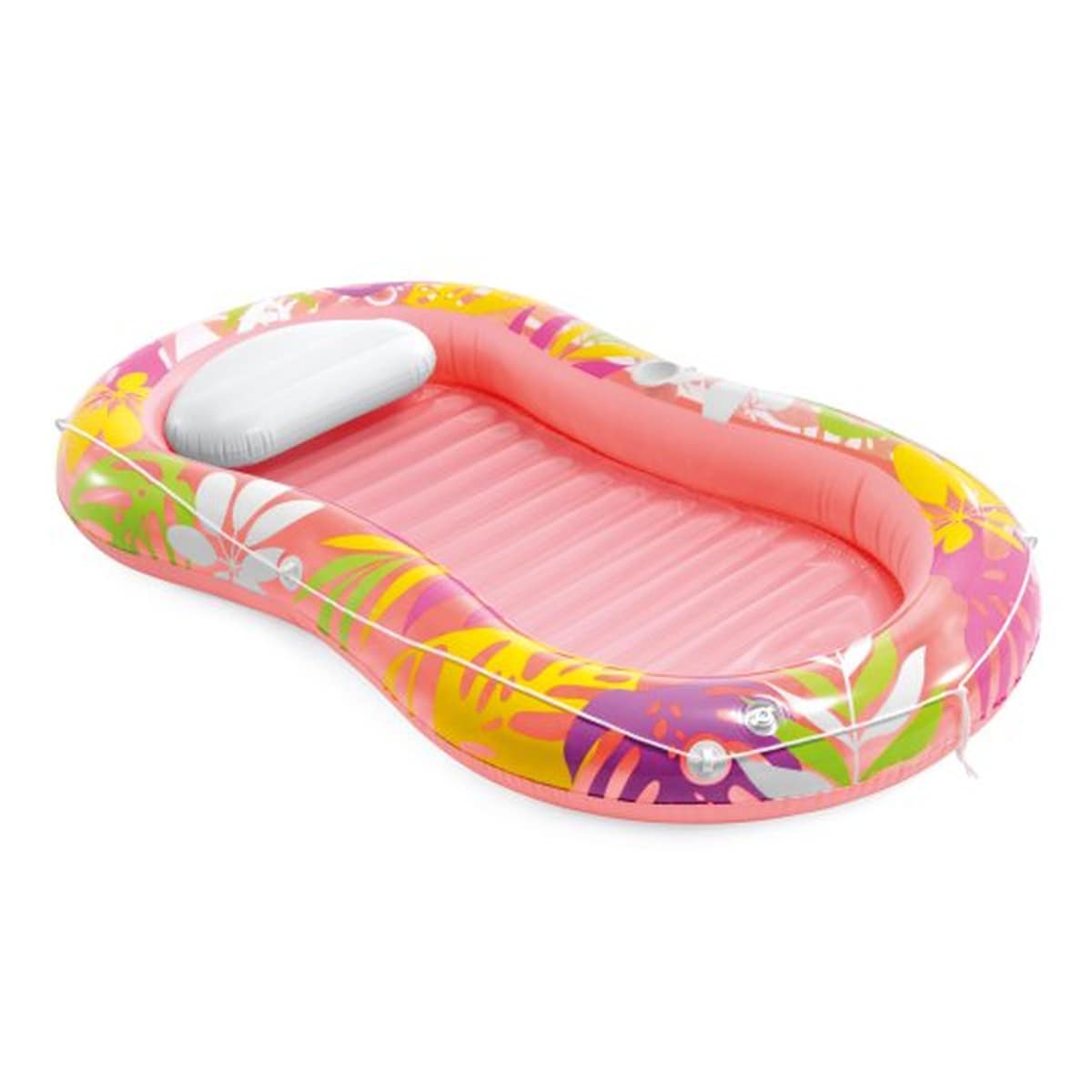 INTEX Luftmatratze Wasserliege 57803EU Tropical Oasis Lounger Pool 206x122x23cm pink - Bild 1