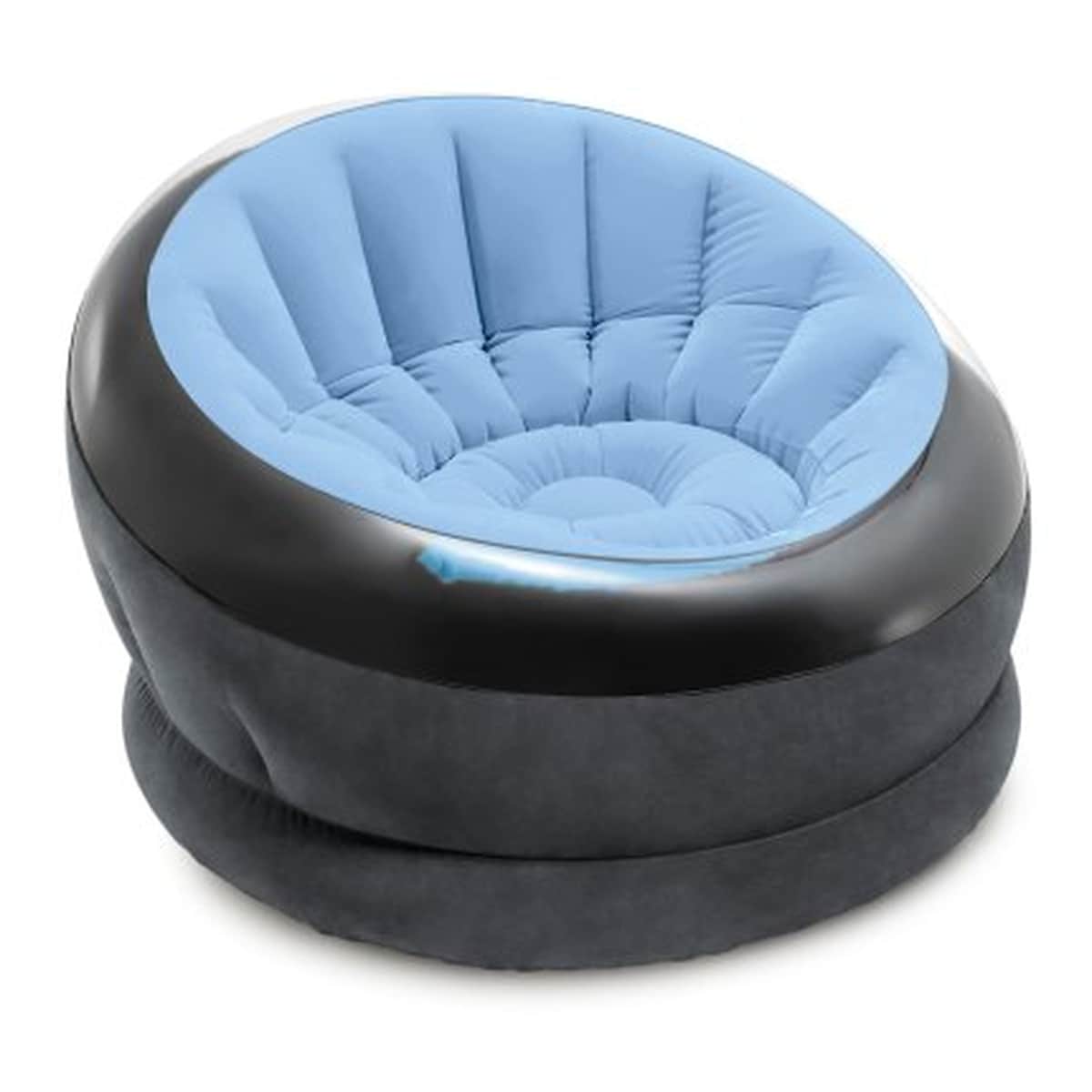 INTEX Empire Chair aufblasbarer Komfort Sessel f&uuml;r Innen und Au&szlig;en Sitzkissen sitzen Lounge blau - Bild 1
