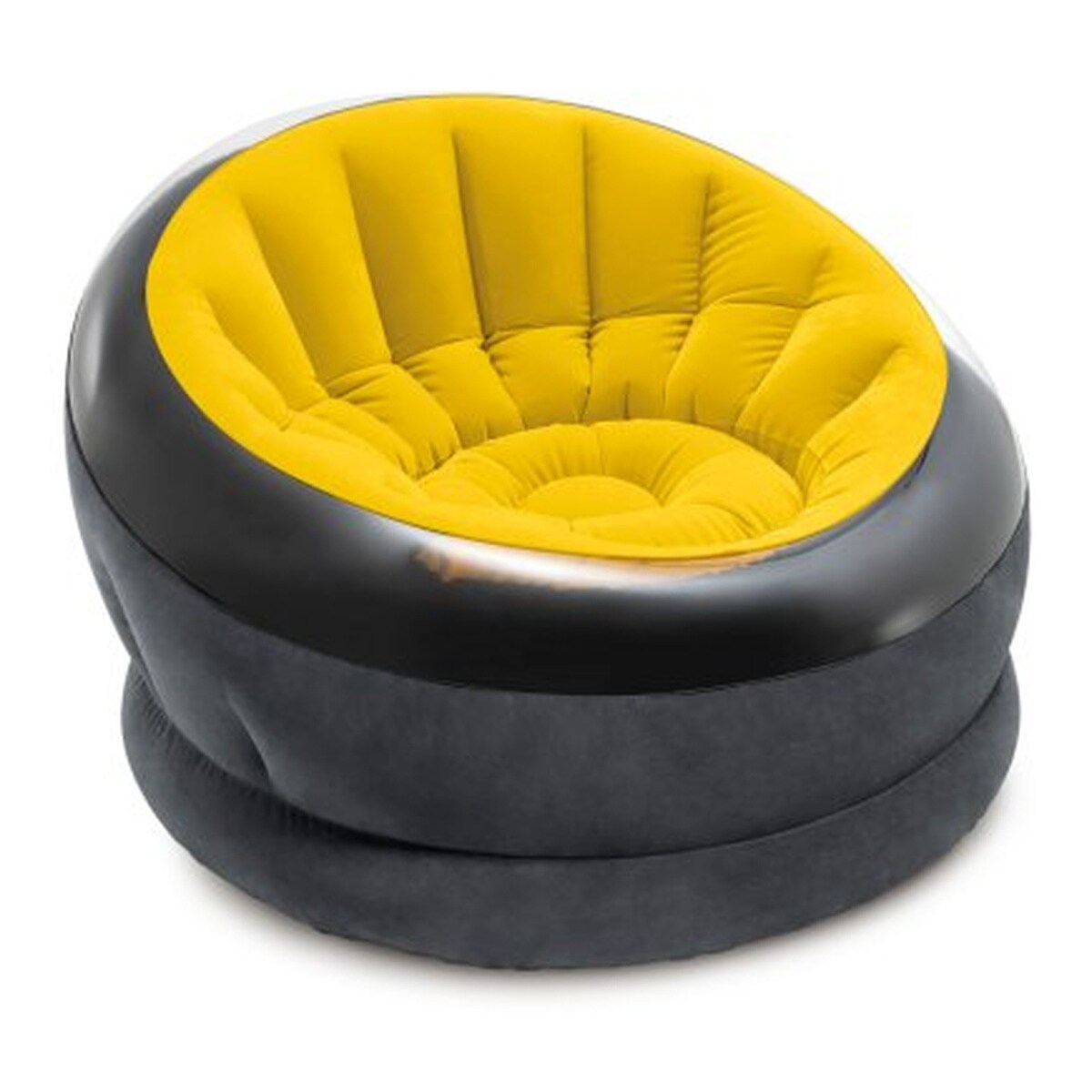 INTEX Empire Chair aufblasbarer Komfort Sessel f&uuml;r Innen und Au&szlig;en Sitzkissen sitzen Lounge gelb - Bild 1