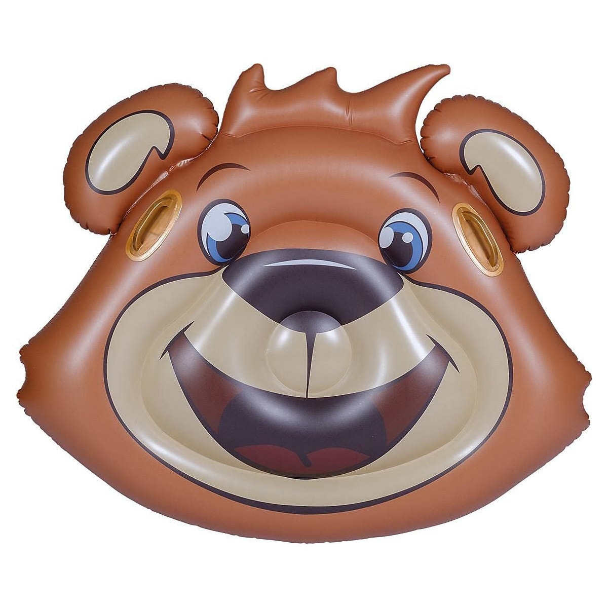 FC Bayern Berni Floater 113x97cm Badeinsel mit Griffen Pool Luftmatratze Kinder - Bild 1