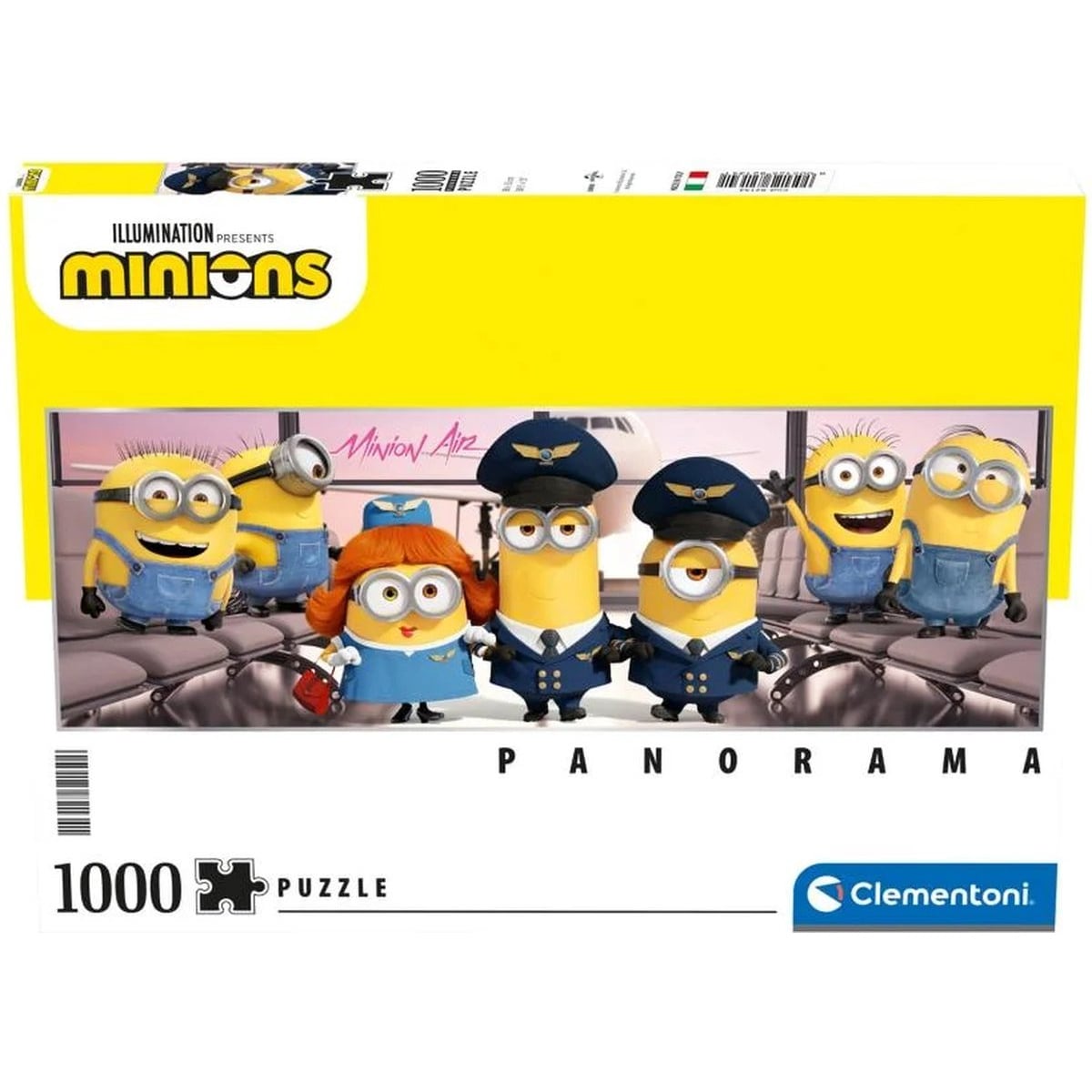 Clementoni 82134 - Puzzle - Minions 1000 Teile Panoramaformat Kinder Erwachsene Filmspa&szlig; - Bild 1