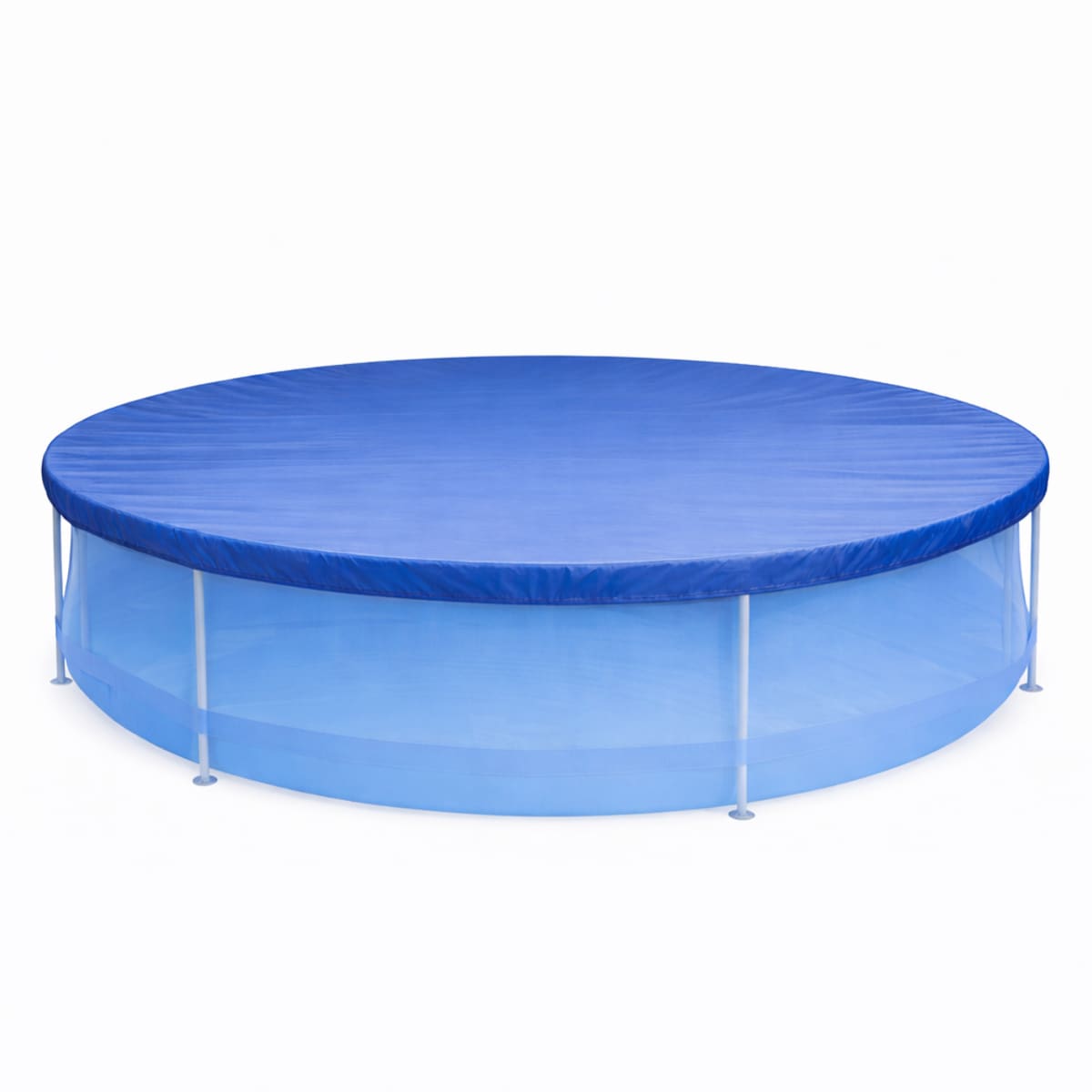 Happy People Poolabdeckung Rund Stahlrahmenpool 366 cm Abdeckplane Poolplane 400 cm Gummizug - Bild 1