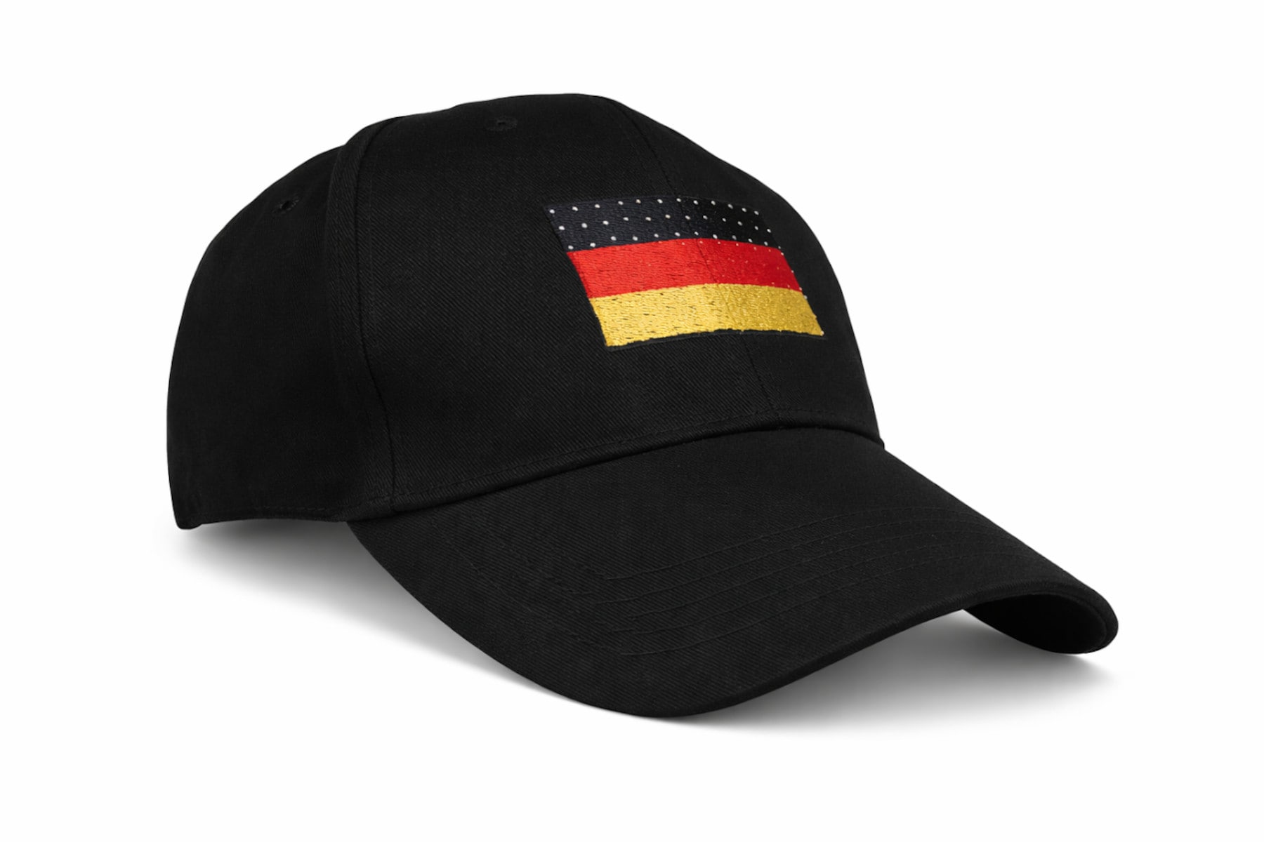 Baseballkappe Deutschland LED Blinkfunktion Fanartikel Schwarz Rot Gold Fu&szlig;ball 