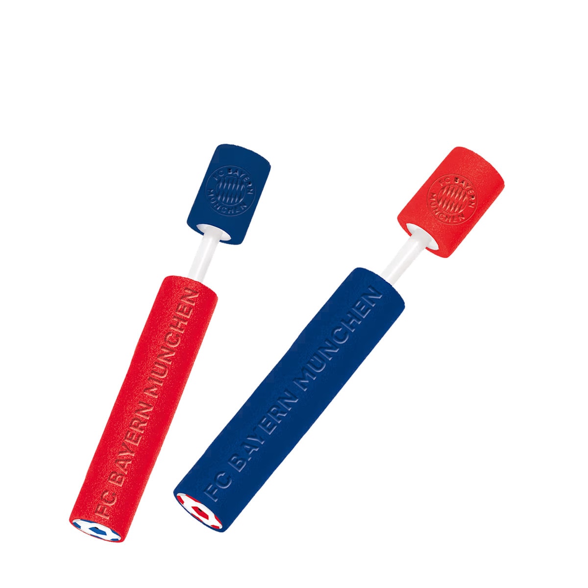 FC Bayern Wasserpistole Wasserspritzen 2er Set Foam Shooter 26cm 6m Reichweite - Bild 1