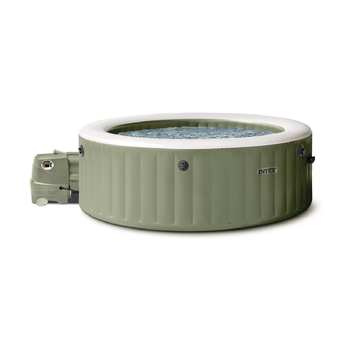 INTEX 28412NP PureSPA Bubble Massage Set Whirlpool 236/185cm Durchmesser x 71cm hoch für 8 Personen