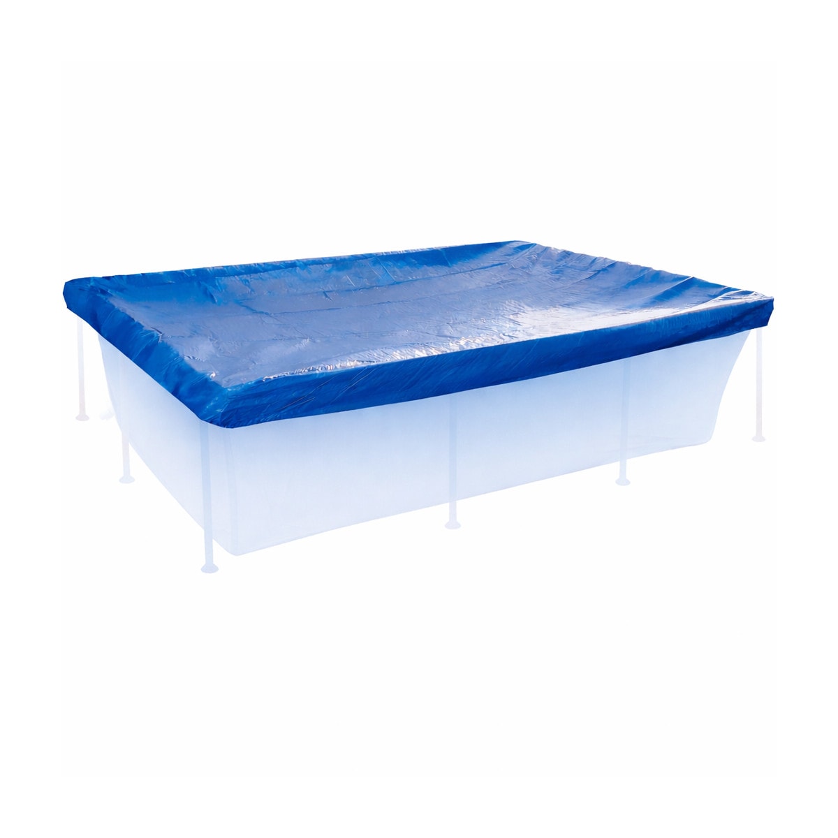 Happy People Poolabdeckung f&uuml;r Stahlrahmenpool 228x159cm Schutzplane Poolplane - Bild 1