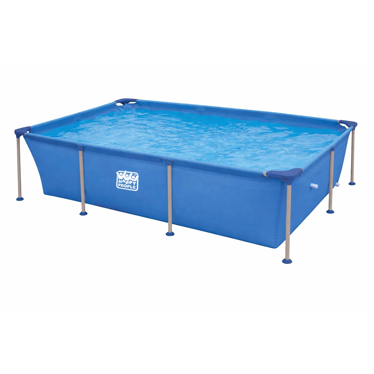 Happy People Stahlrahmenpool 258x179x66cm rechteckig Gartenpool Framepool 77517 - Bild 1