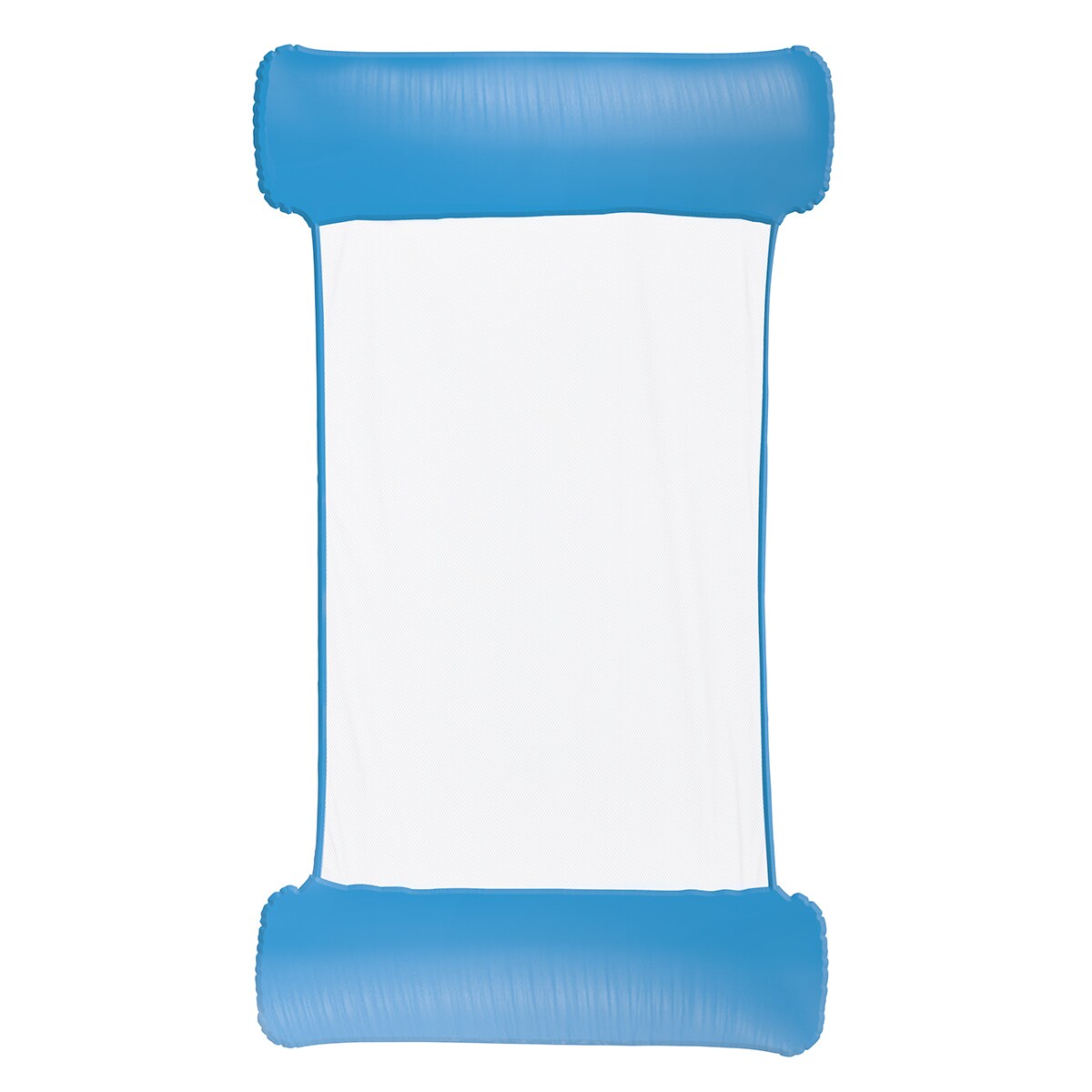 Wasserh&auml;ngematte Happy People 77041 Schwimmliege Pool Netzboden Luftmatratze Sommer Relax blau - Bild 1