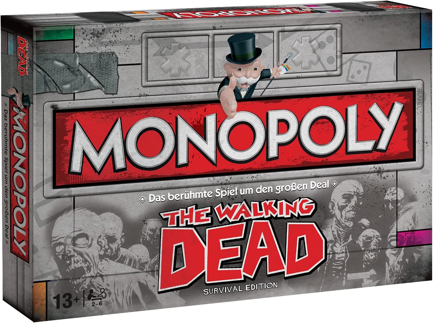 Monopoly - The Walking Dead Survival Edition Brettspiel Gesellschaftsspiel - Bild 1
