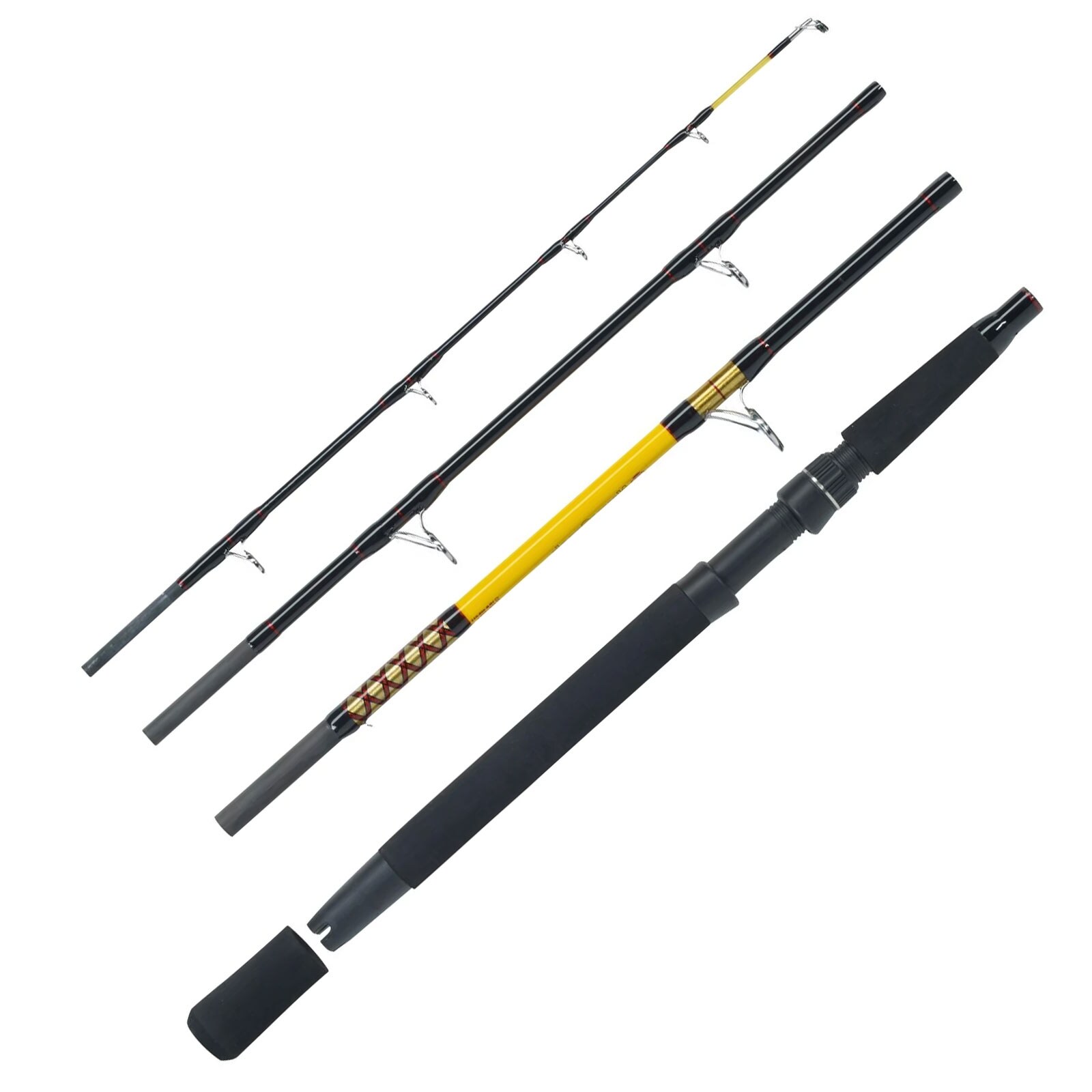 WFT Never Crack Fjordspin Travel 2,10m - 200-600g 4 Teile Reiserute - Bild 1