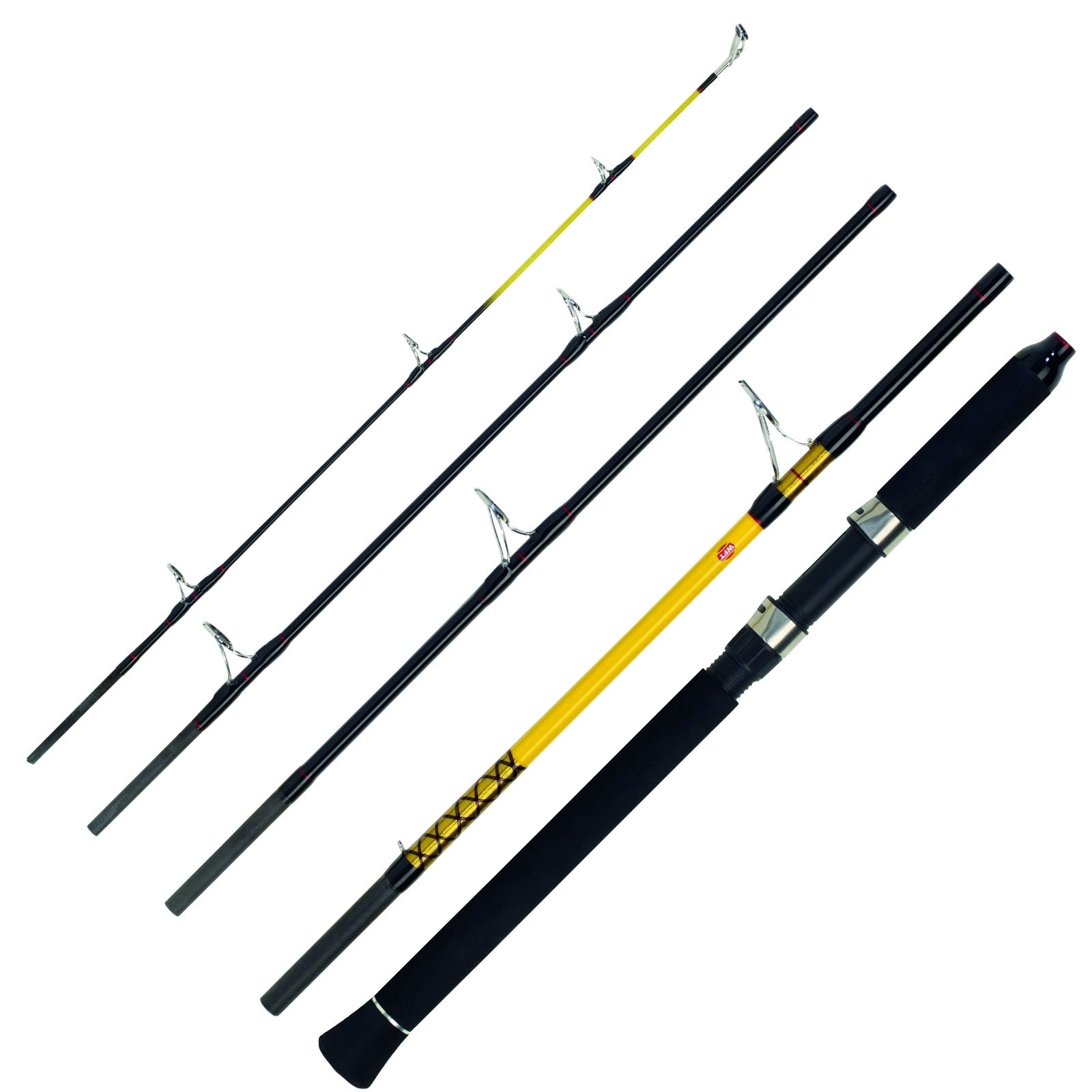 WFT Never Crack Big Fish 2,40m 150-700g 5 Teile Meeresrute Reiserute - Bild 1