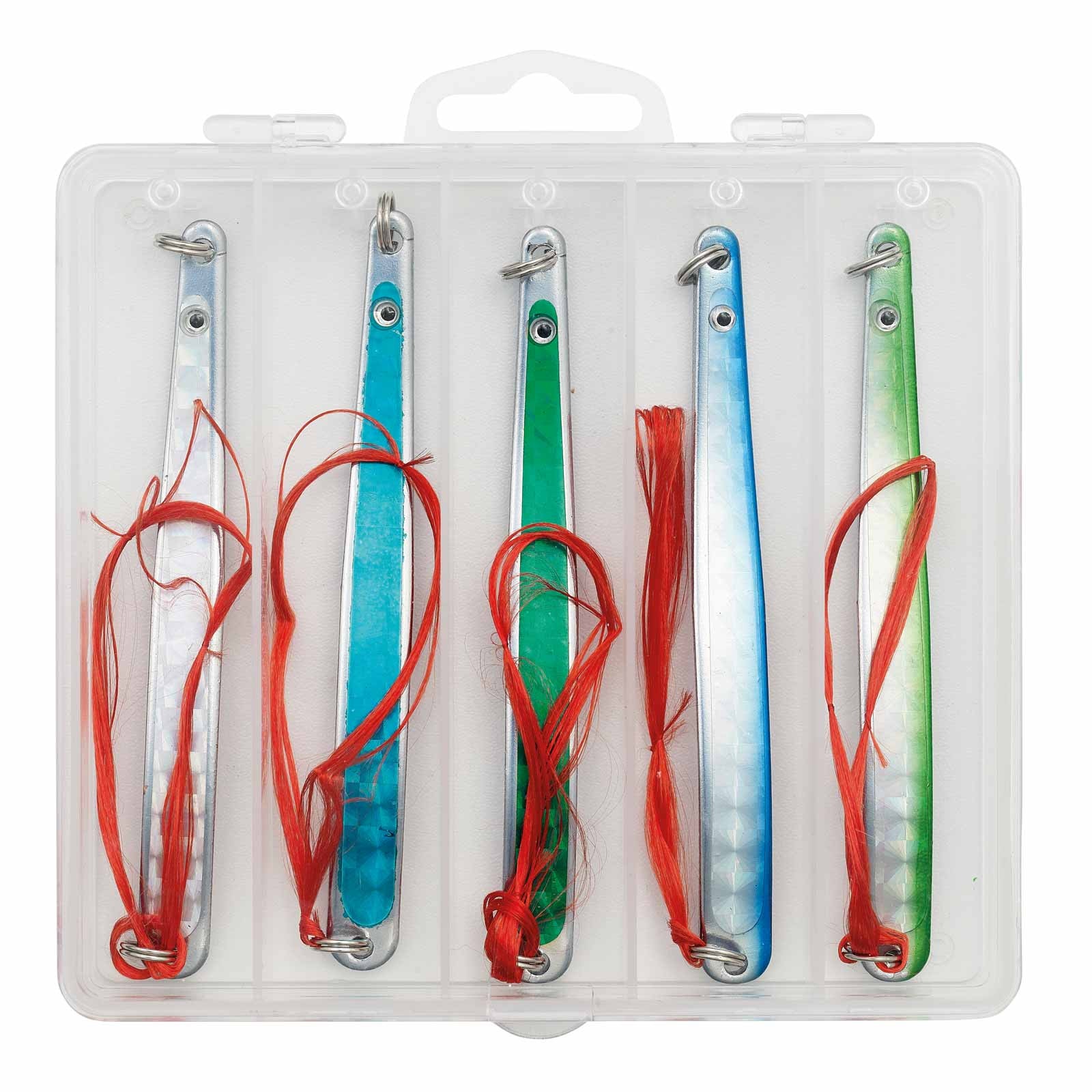 Kinetic Belone Flash Silky Hornhecht-Blinker Angelset - 5 Hornhecht 24g mit Box - Bild 1