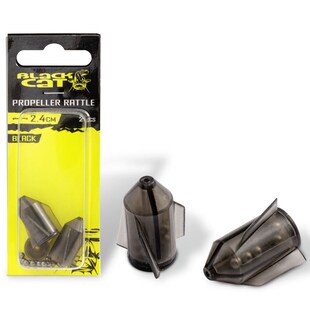 Black Cat Propeller-Rasseln 3,0cm Schwarz 2 Stk. - Wallerangeln Zubehör - Bild 1