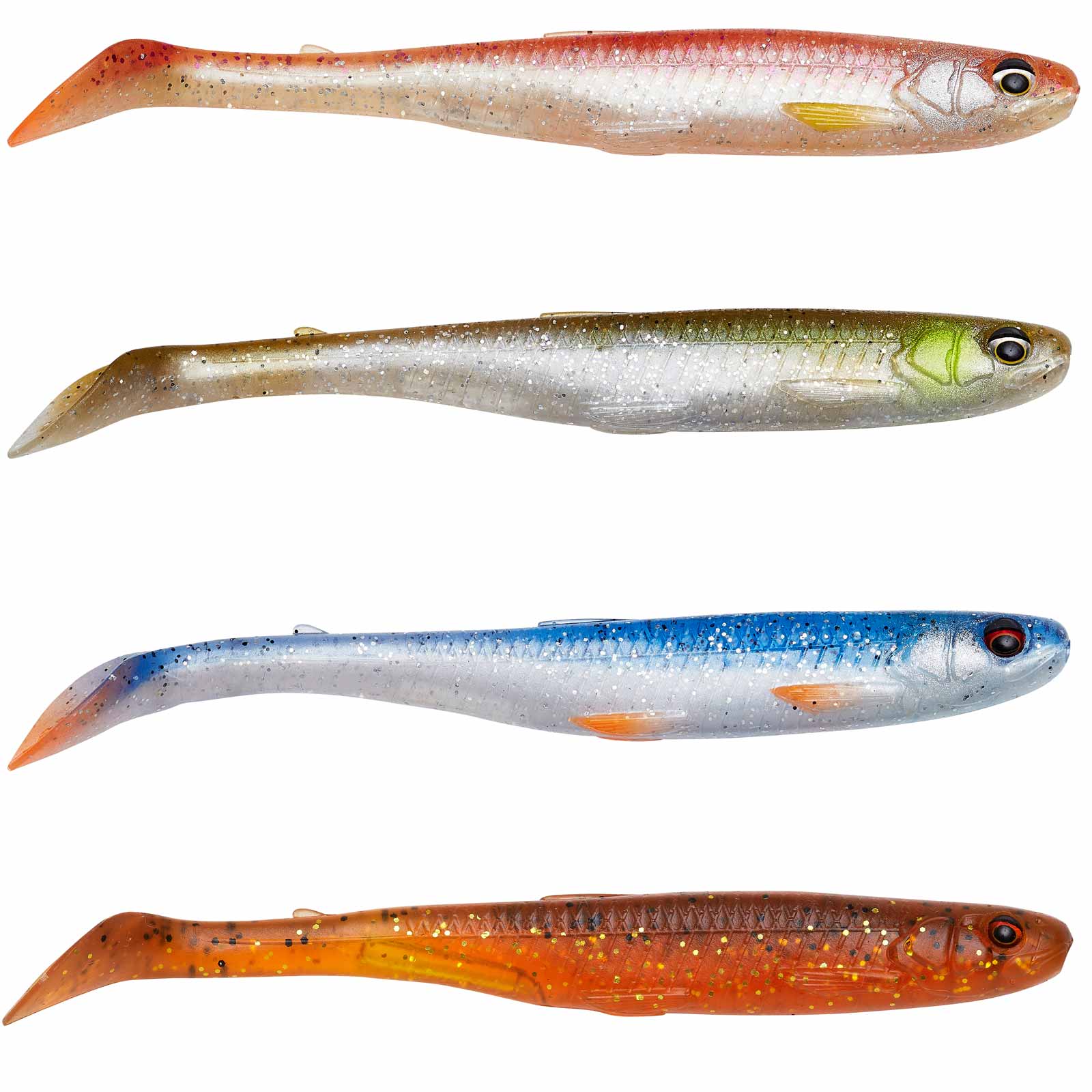 Savage Gear Slender Scoop Shad 13Cm 12G Clear Water Mix 4Pcs - Bild 1