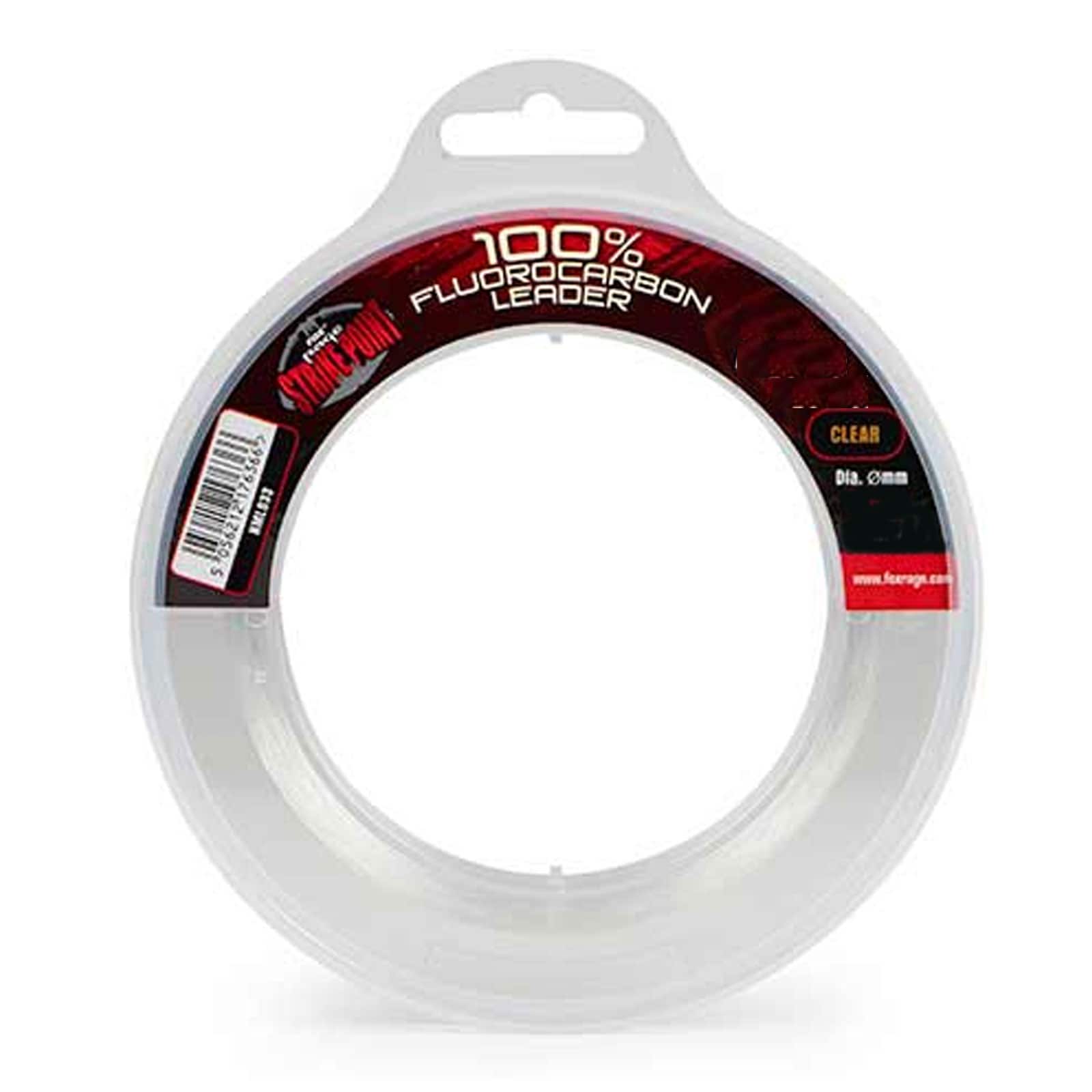 Fox Strike Point Fluro Leader 0.6mm 41.64LB Fluorocarbon-Vorfach - Bild 1