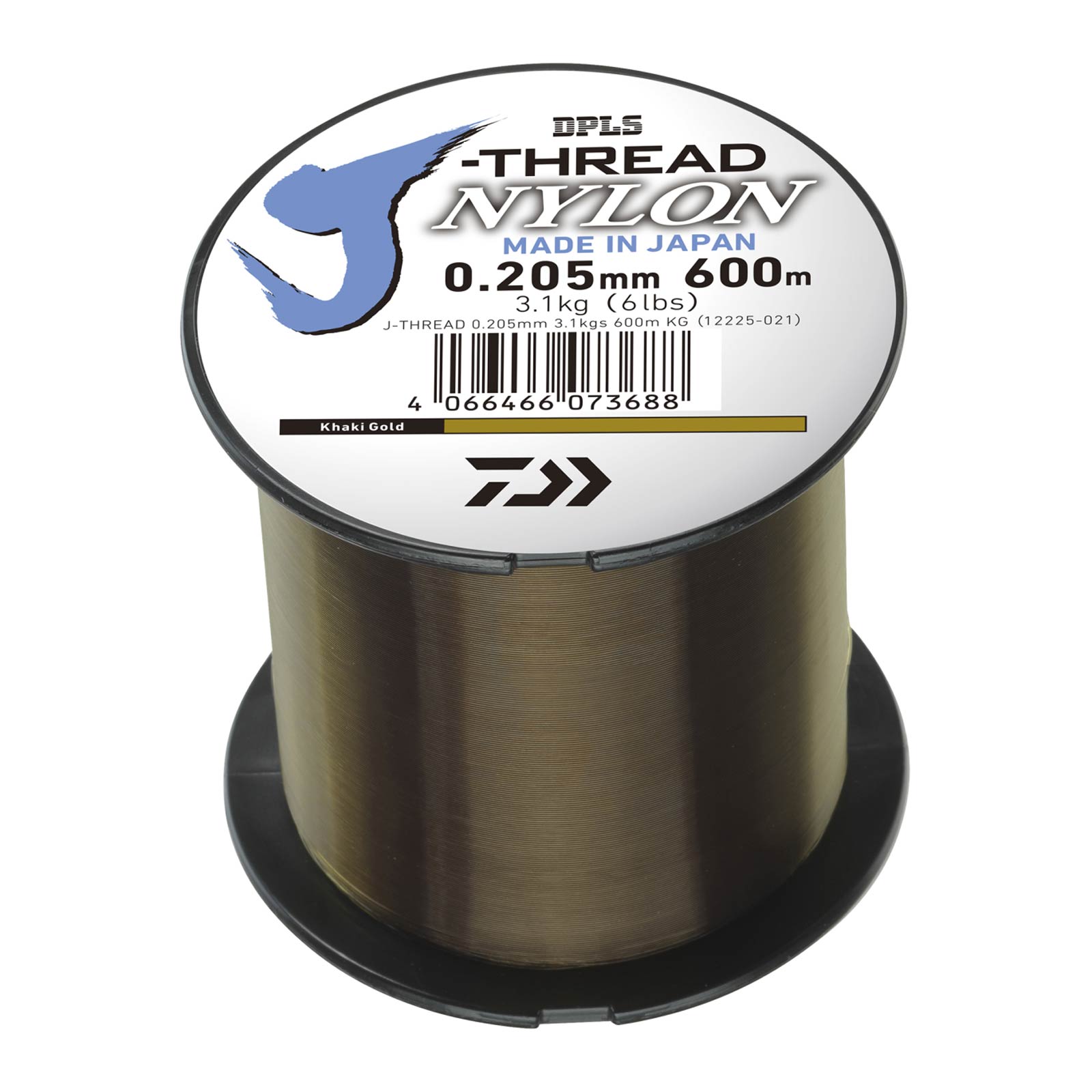 Daiwa J-THREAD 0.235mm 4.1kgs 600m Khaki Gold Monofile Schnur - Bild 1