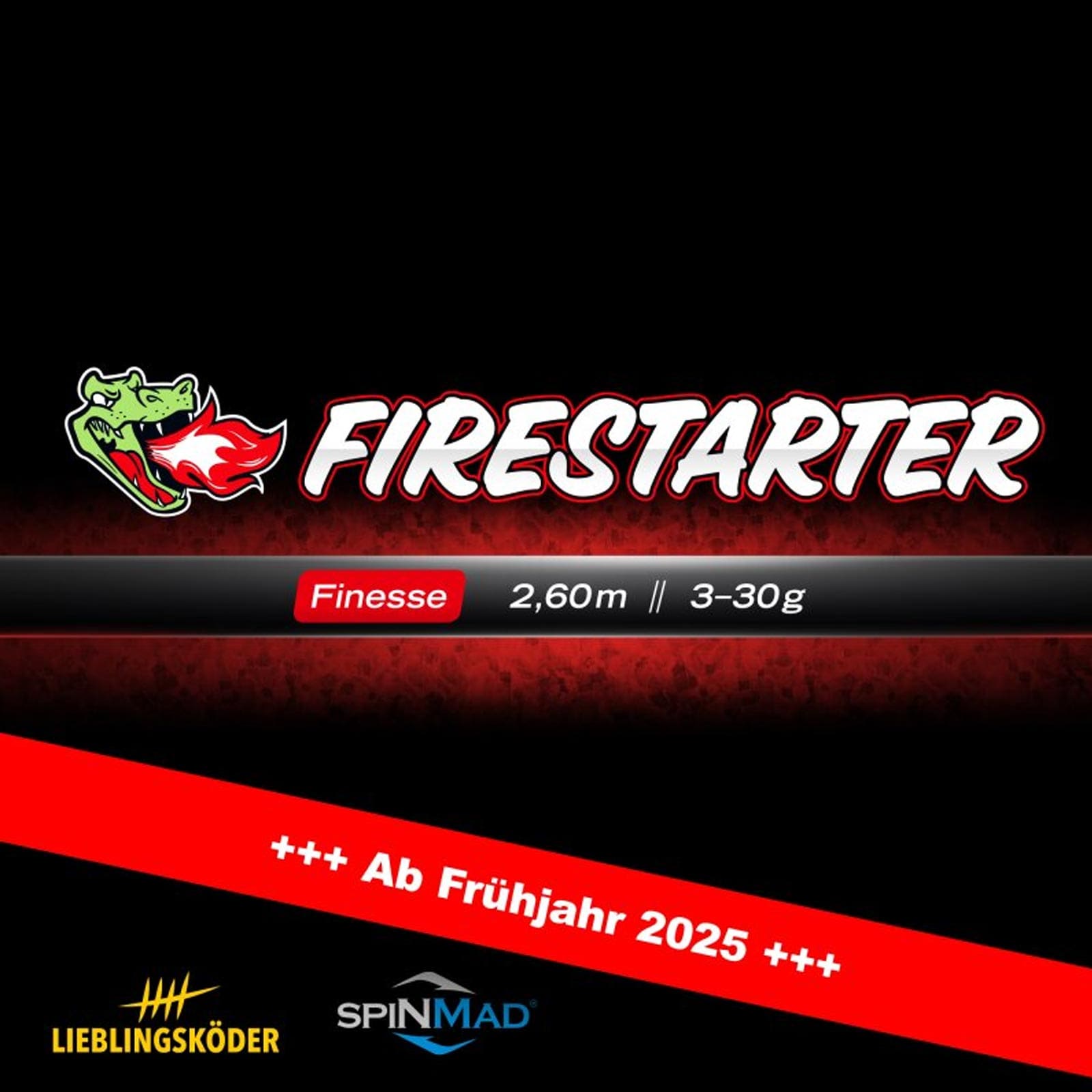 Lieblingsk&ouml;der FIRESTARTER Finesse 2,60m 3-30g Spinnrute - Bild 1