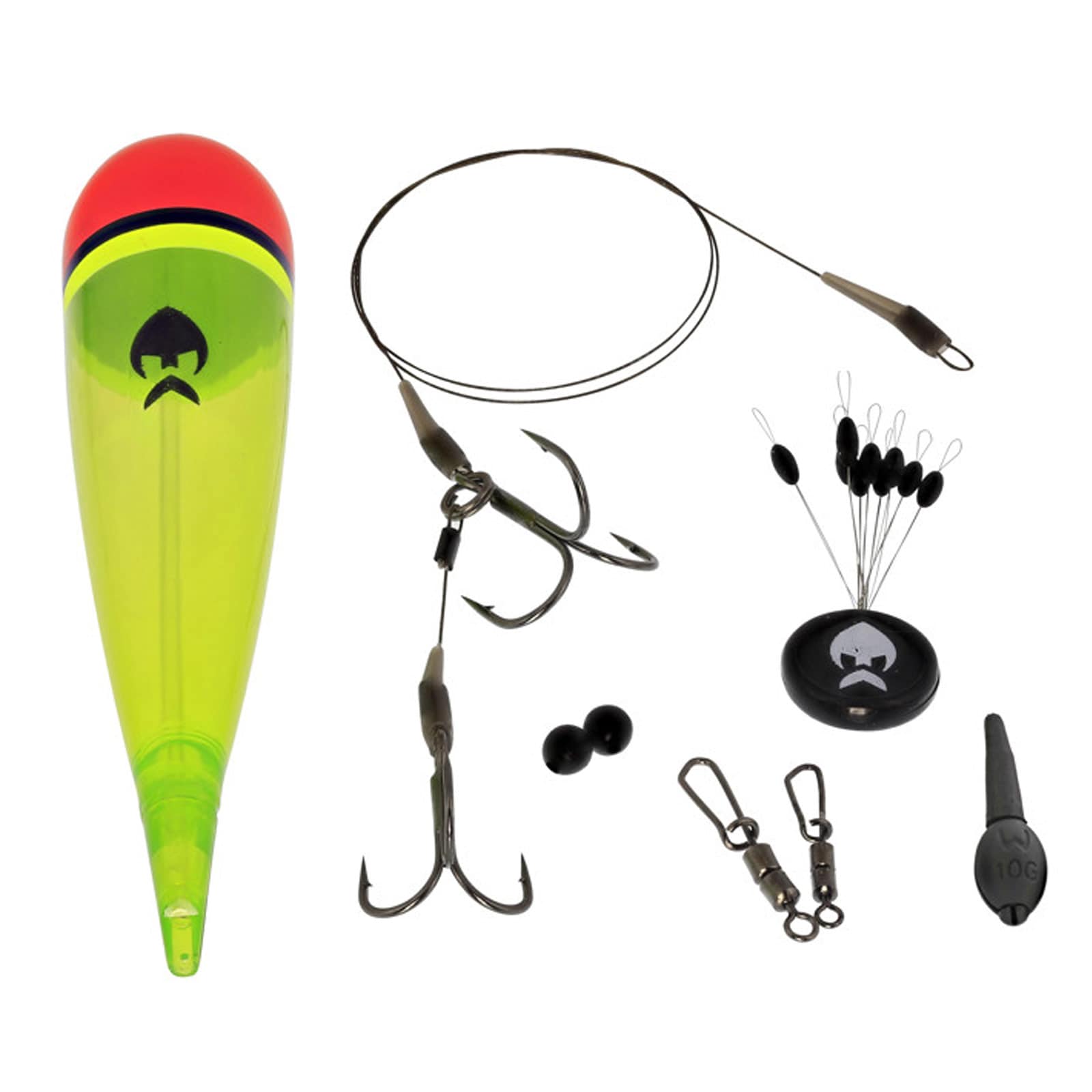 Westin Pike Float Kit 10g #6+#8 Semi Barbed 0.32mm/1X7 14Kg 50cm 1pcs Deadbait-Set - Bild 1