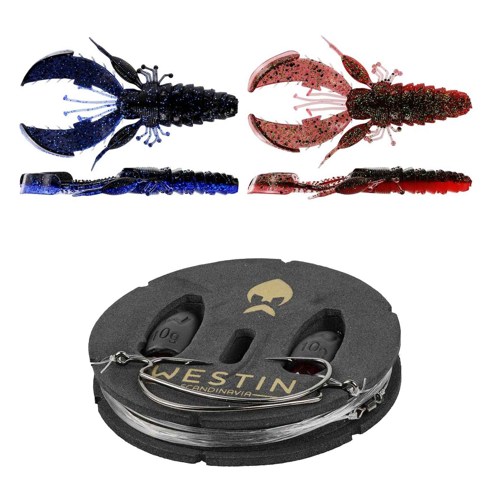 Westin Carolina Perch Rig Kit 14g #2 70cm 0.34mm 0.26mm Clear Water Mix 2Pcs Angelset - Bild 1