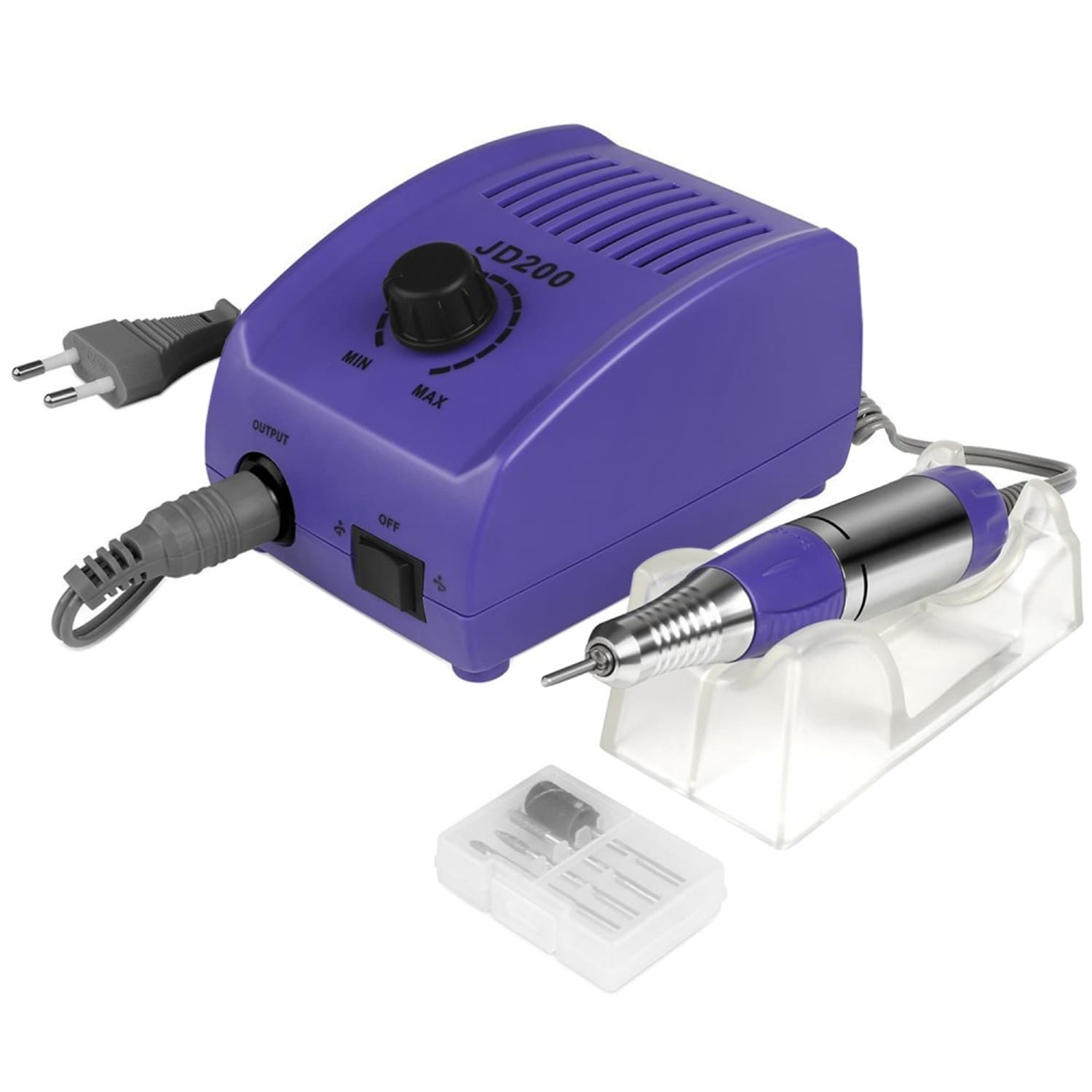 JSDA&reg; Profi Nagelfr&auml;ser JD200 30000 U/min f&uuml;r Manik&uuml;re Pedik&uuml;re, Keine Vibration, Kein L&auml;rm - Bild 1